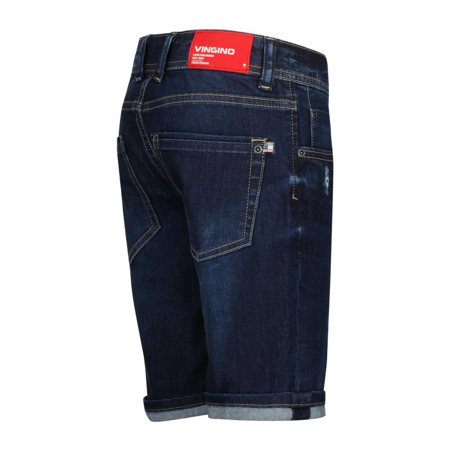 Vingino denim short Curzio Damage cruziale blue