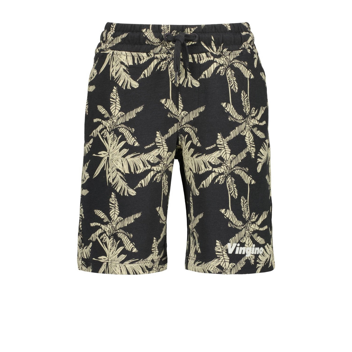 VINGINO sweatshort Rapos met all over print antraciet beige Korte broek Grijs 152