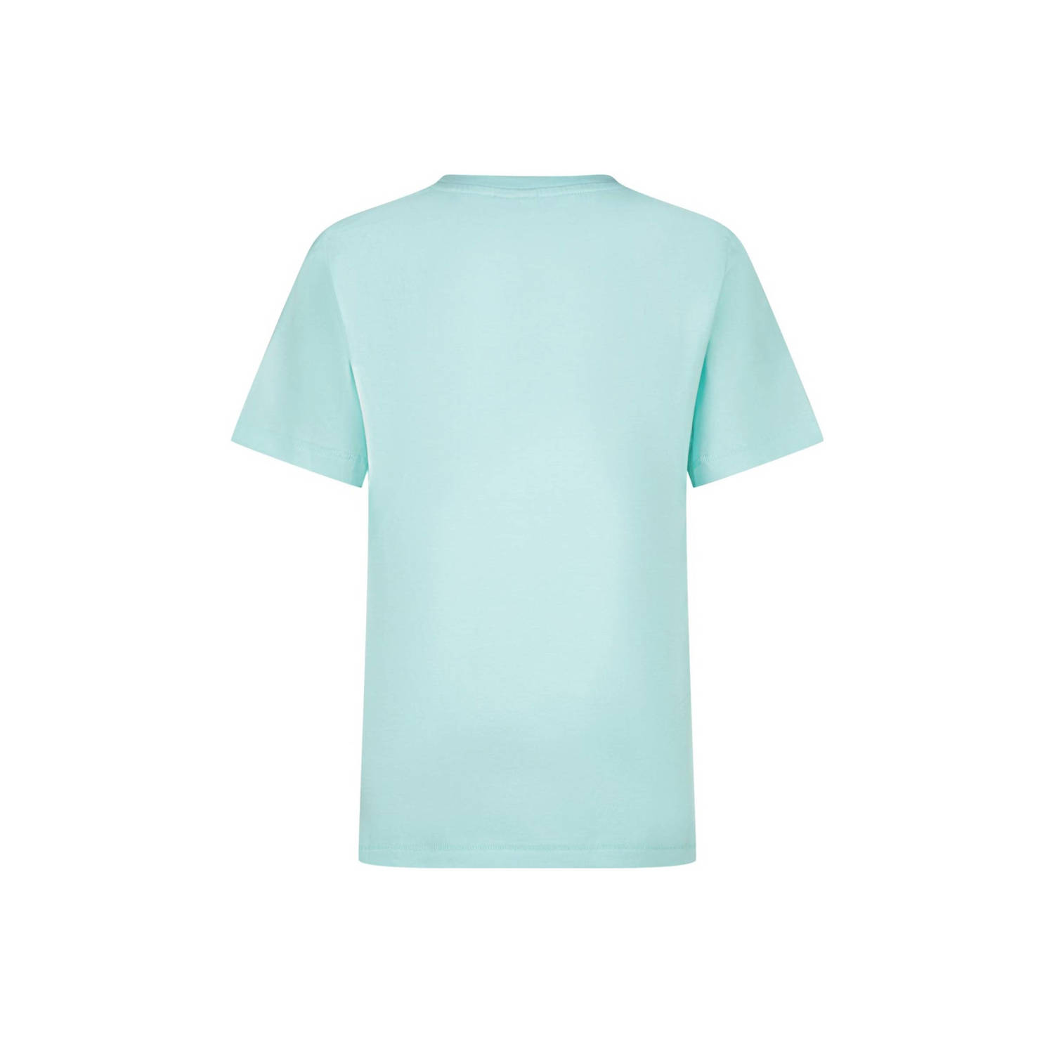 Vingino T-shirt Hefso met logo licht aquablauw