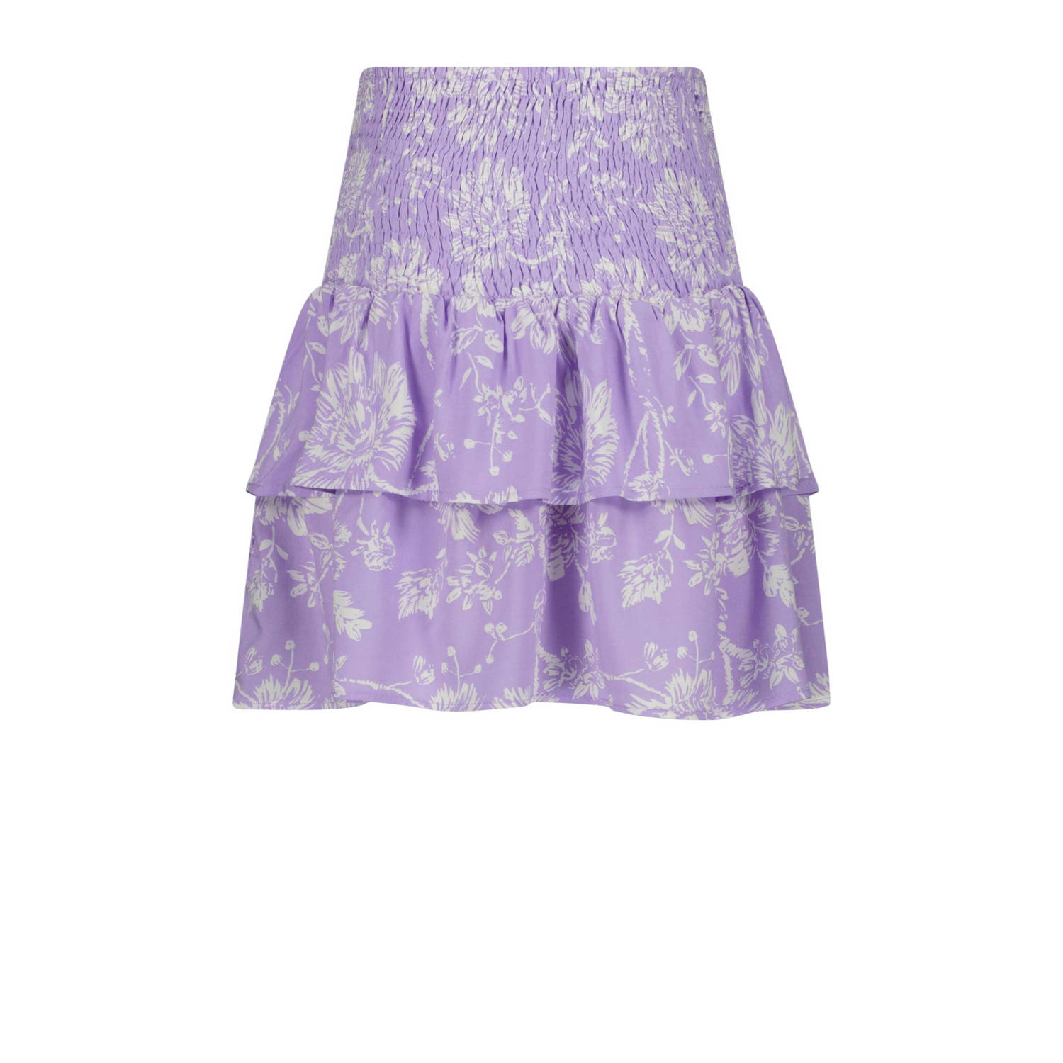 Vingino rok Quarry met all over print lila wit