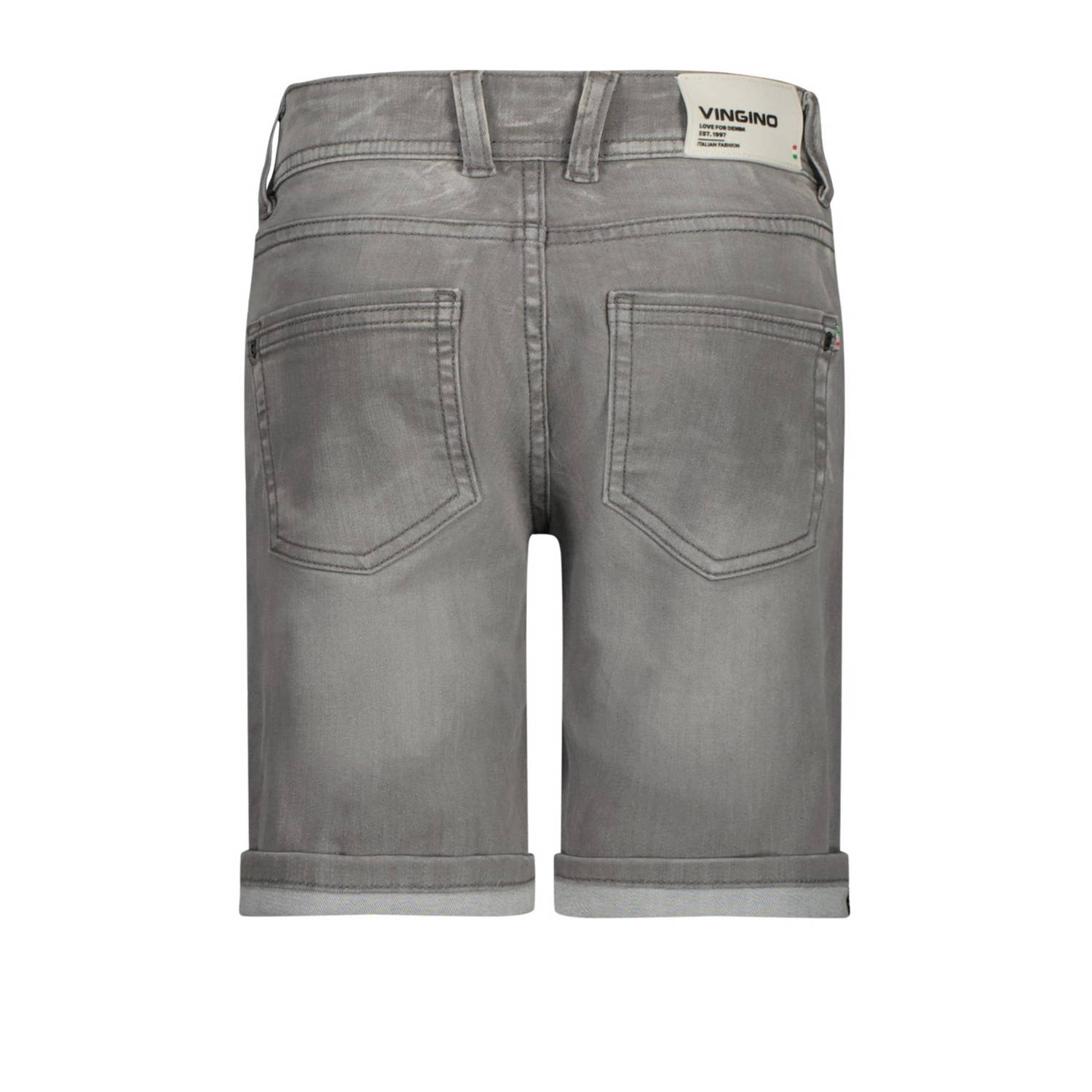 Vingino denim short Curzio Damage light grey