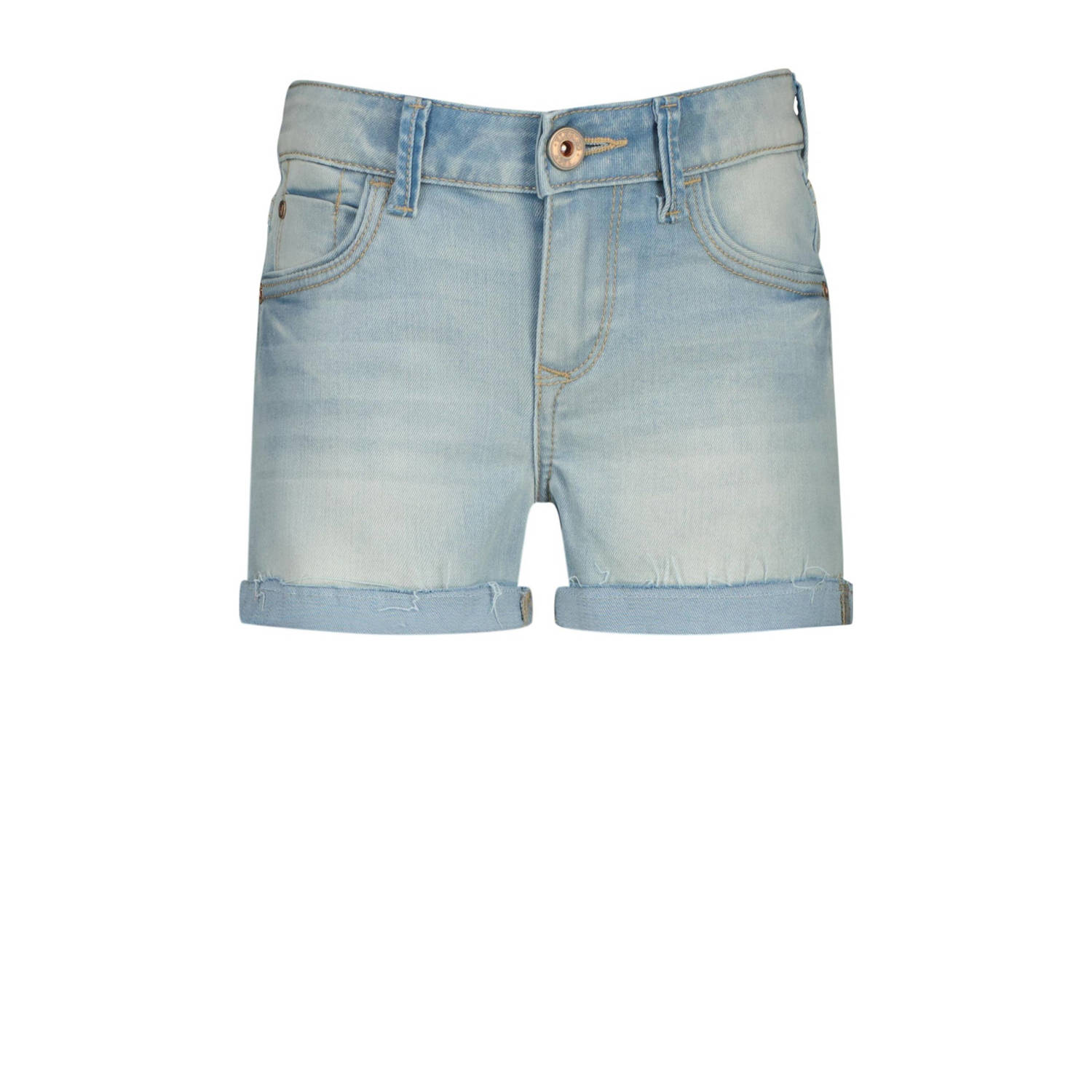 VINGINO denim short Diletta light vintage Korte broek Blauw Meisjes Stretchdenim 140