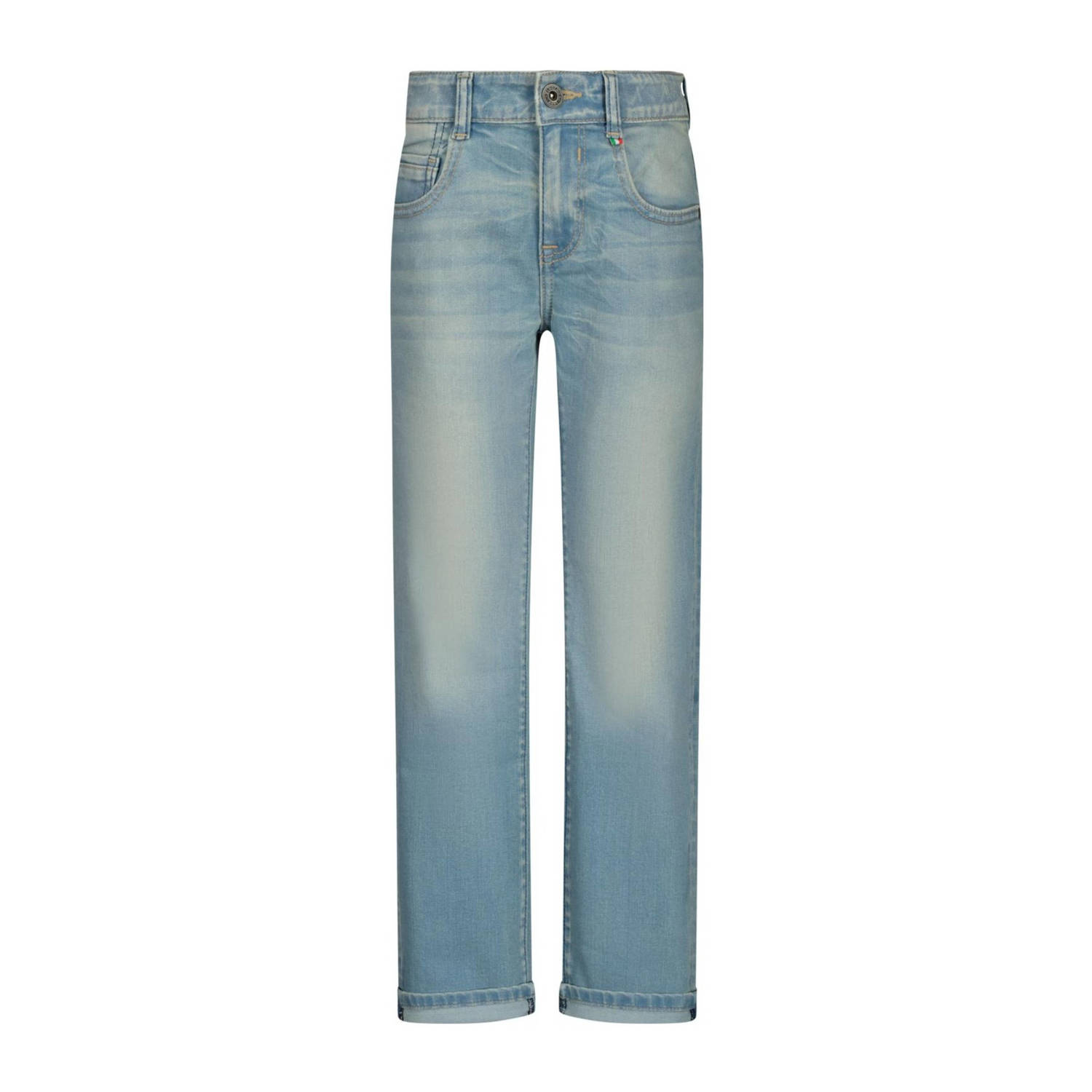 VINGINO regular fit jeans Bruno light indigo Blauw Jongens Stretchdenim 140