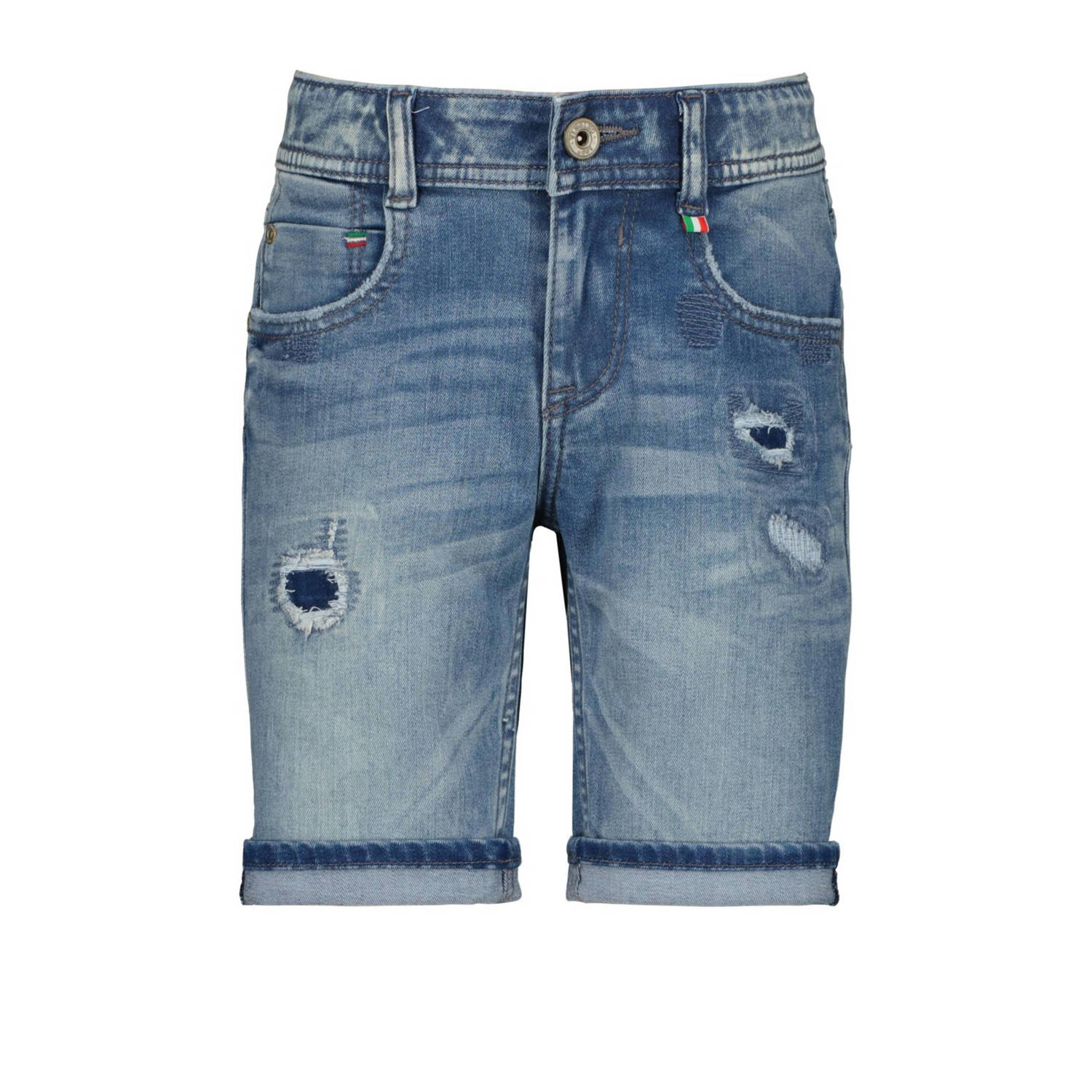 Vingino denim short Curzio Damage mid blue wash