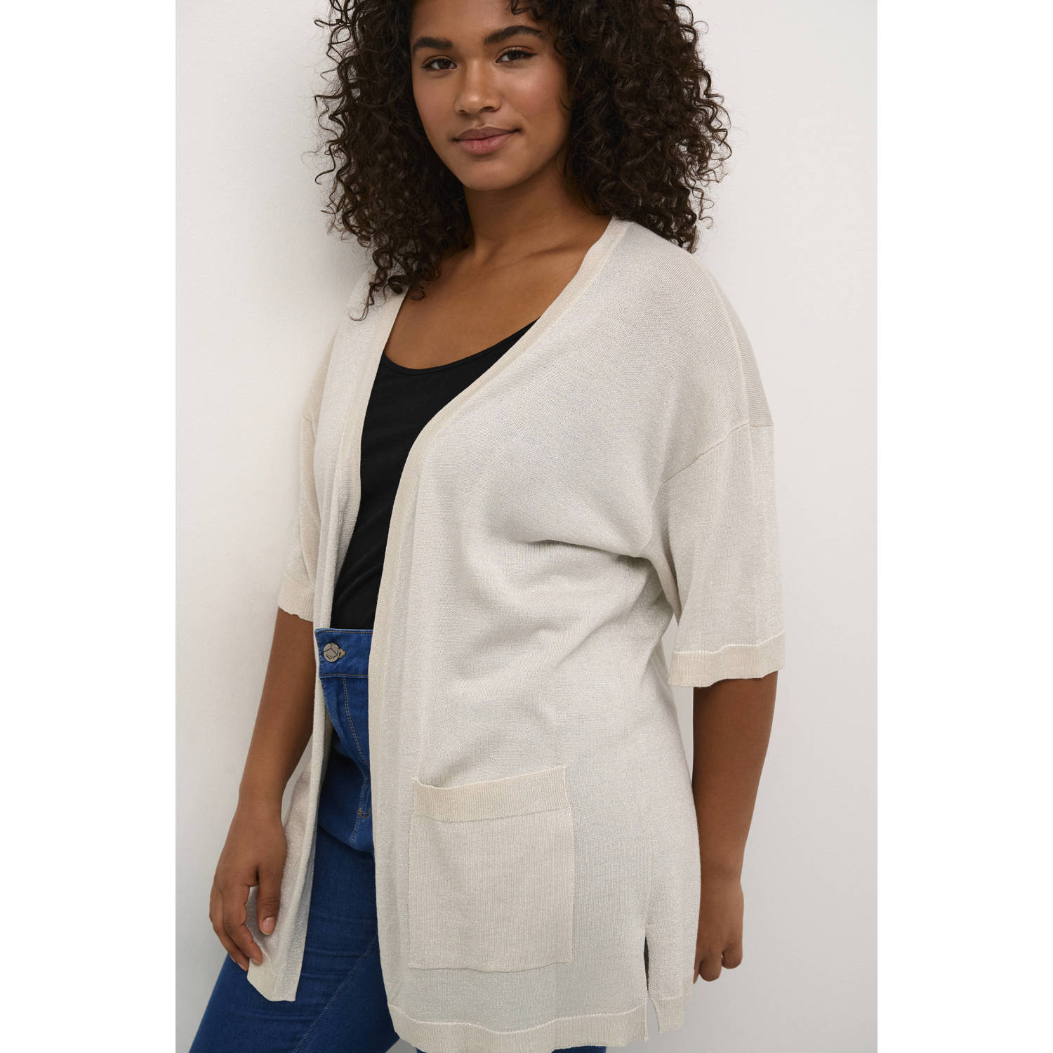 Kaffe Curve vest KCregitta ecru
