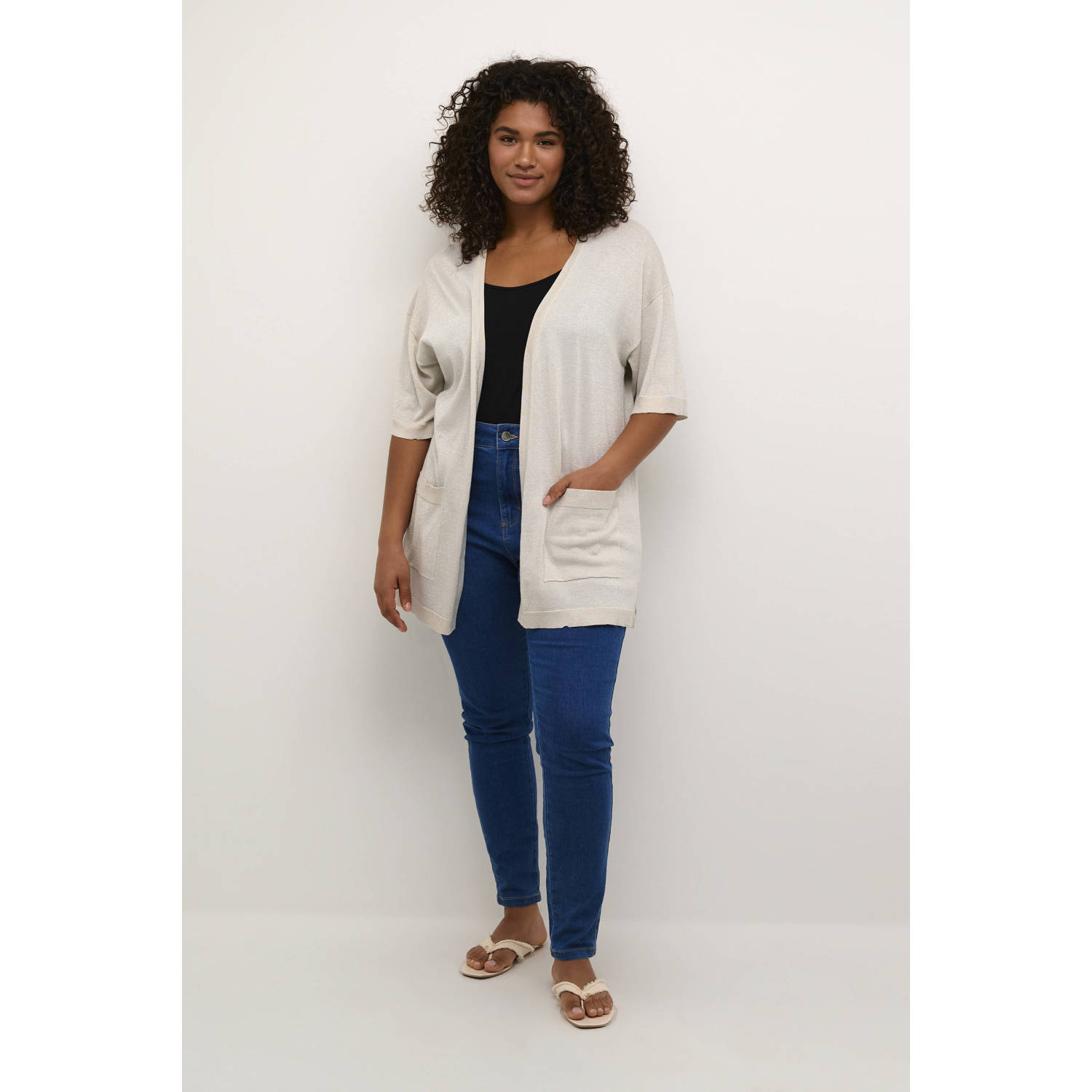 Kaffe Curve vest KCregitta ecru