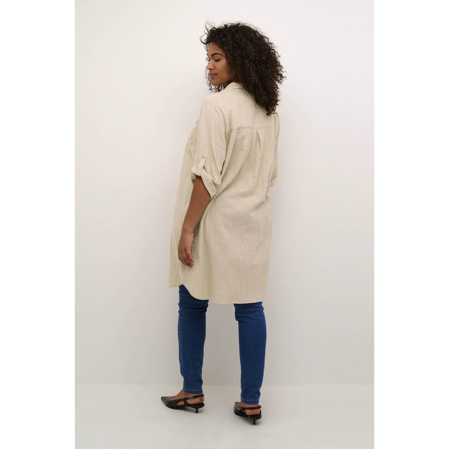 Kaffe Curve tuniek zand