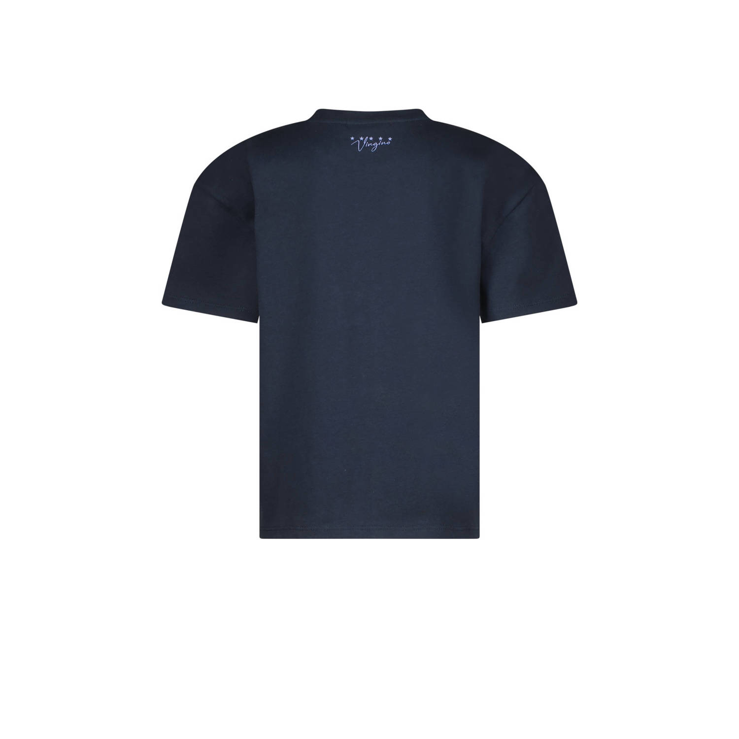 Vingino T-shirt met tekst donkerblauw