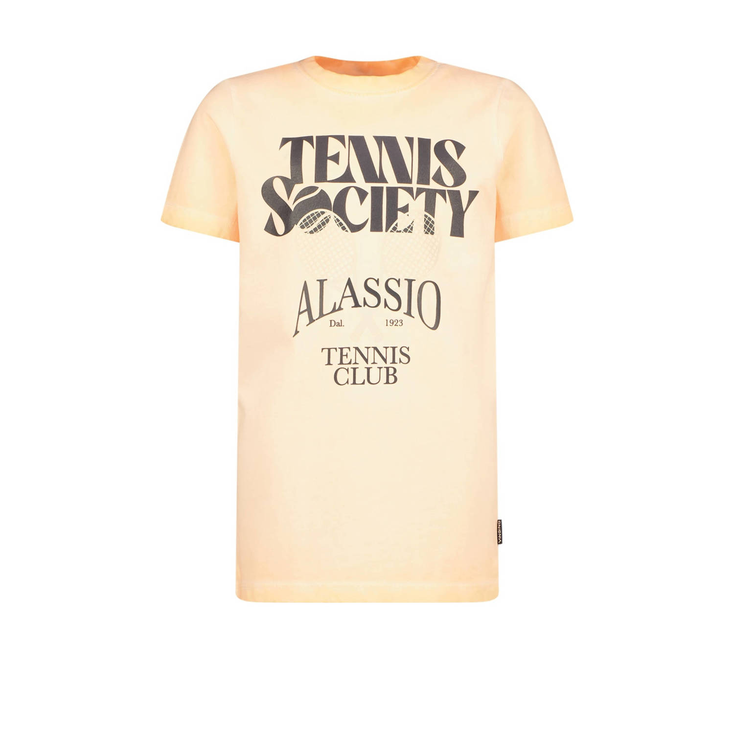 Vingino T-shirt met tekst licht oranje