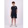 Vingino T-shirt Jape donkerblauw/geel