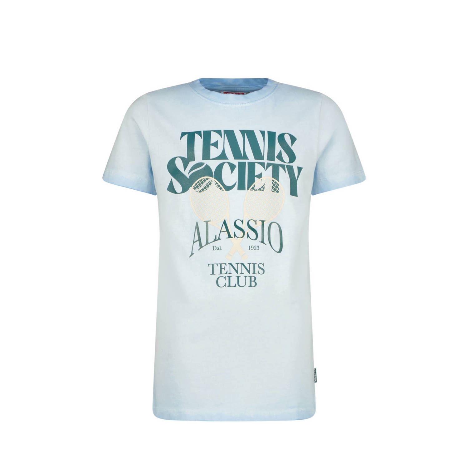 VINGINO T-shirt met tekst lichtblauw Jongens Katoen Ronde hals Tekst 128