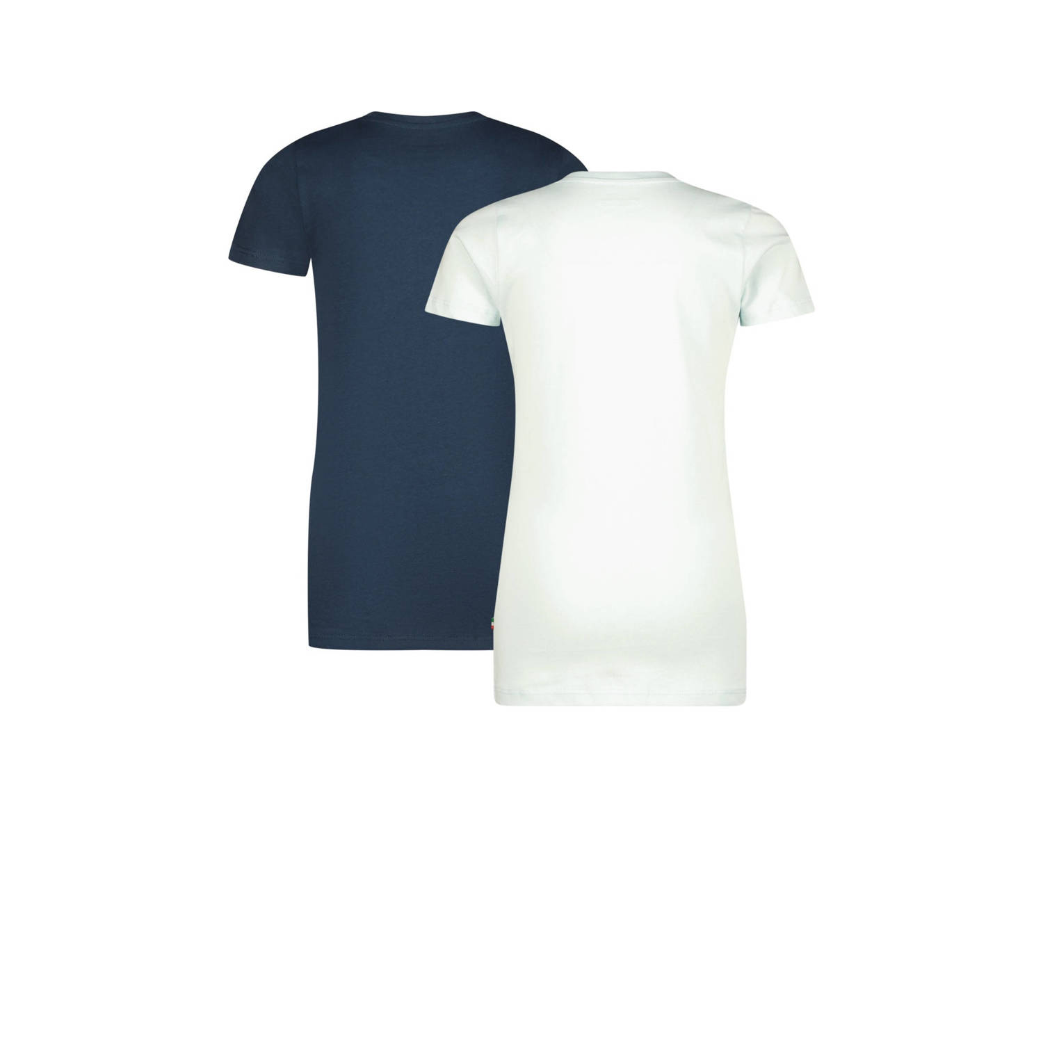 Vingino T-shirt set van 2 mintgroen donkerblauw