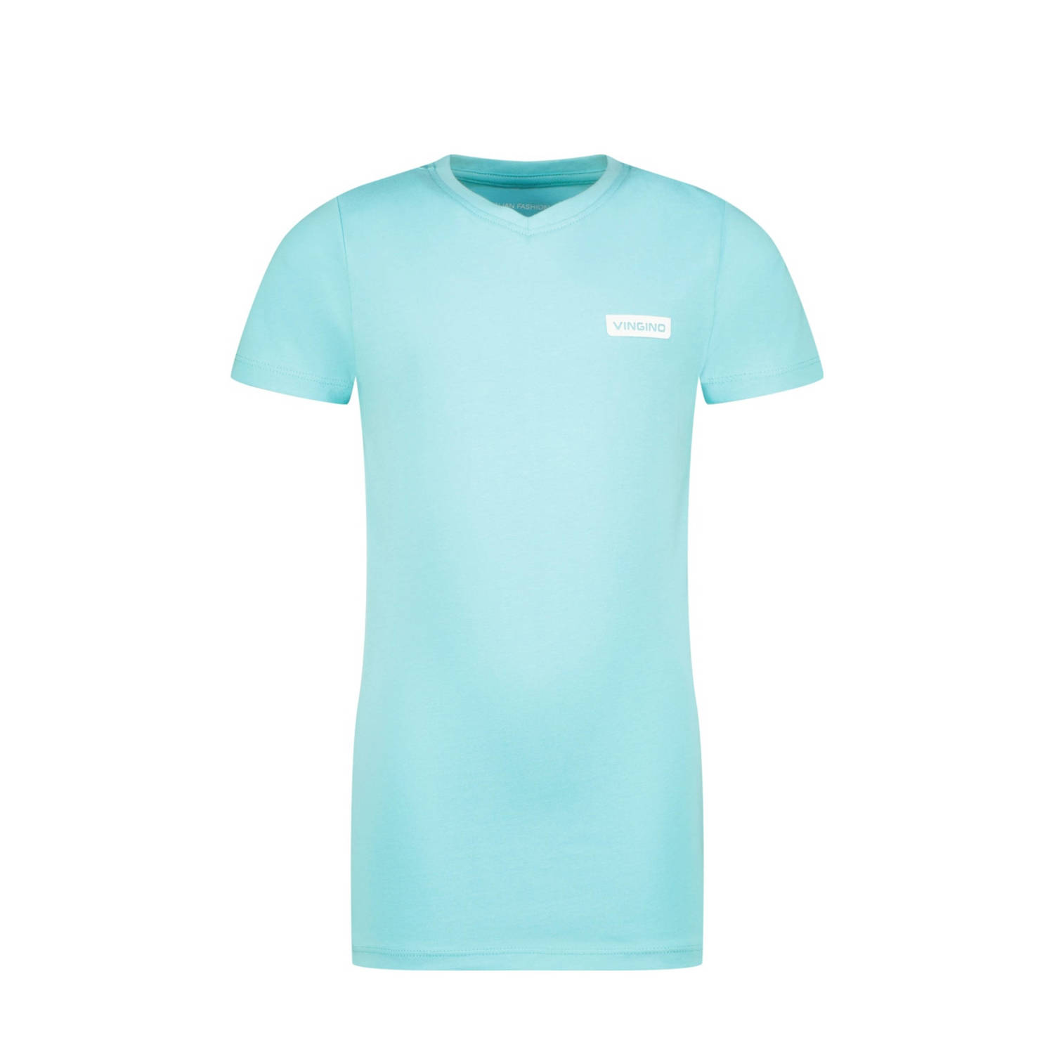Vingino T-shirt set van 2 zachtgroen aquablauw