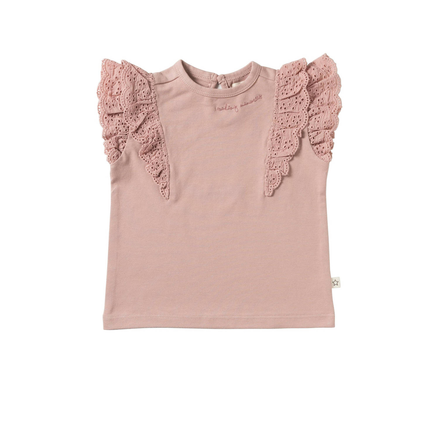 Your Wishes T-shirt Piper roze Meisjes Stretchkatoen Ronde hals Effen 104
