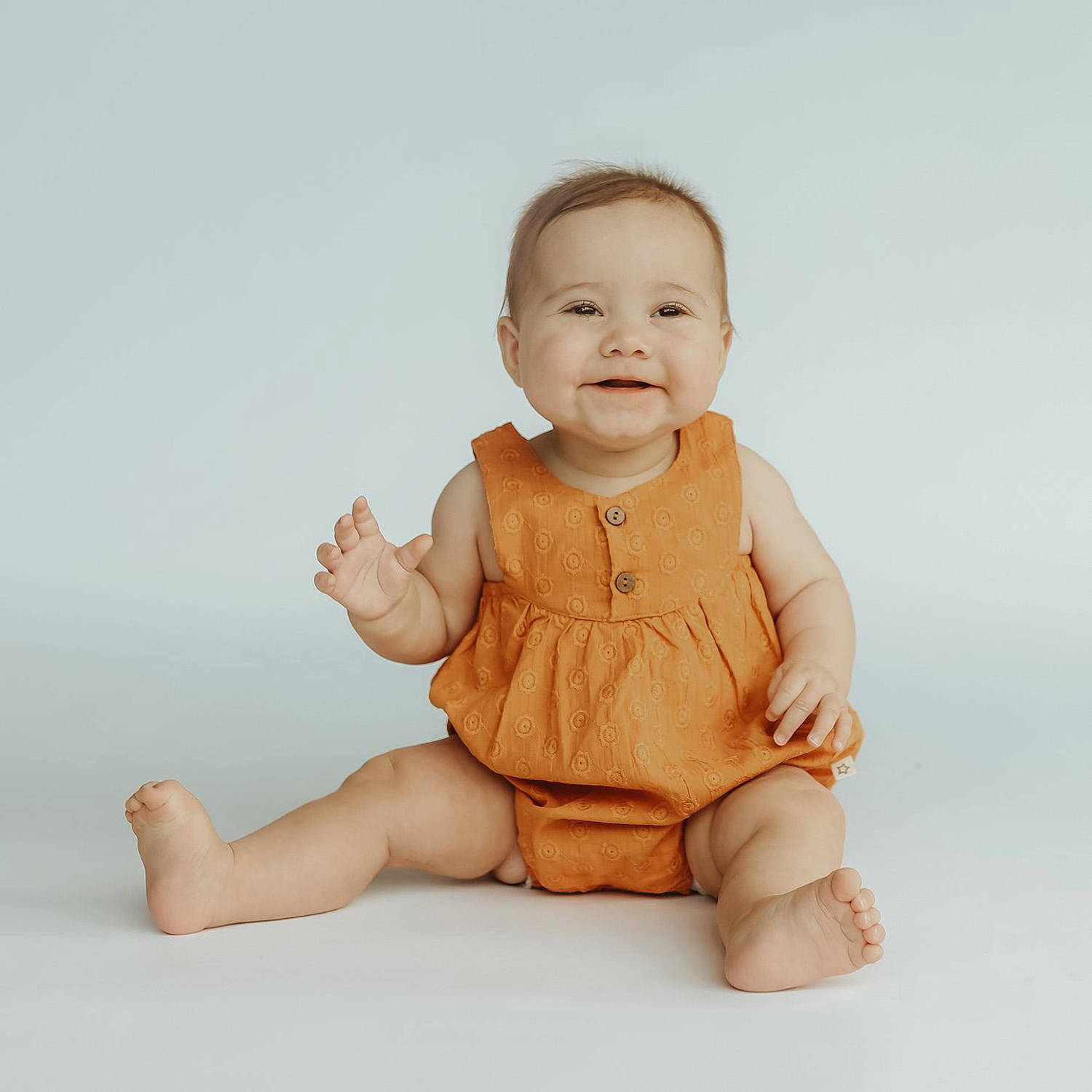 Your Wishes romper oranjebruin