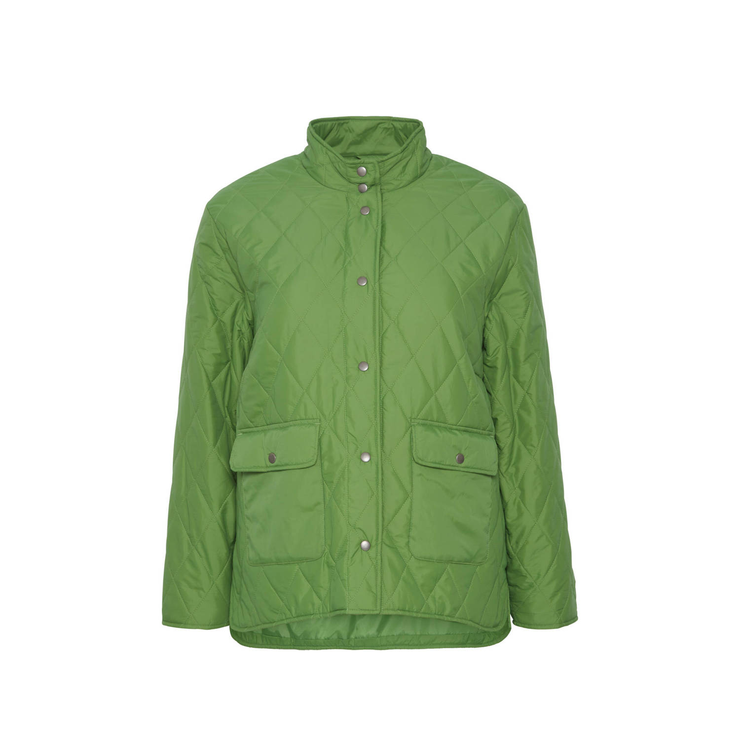 Simple Wish quilted gewatteerde jas groen