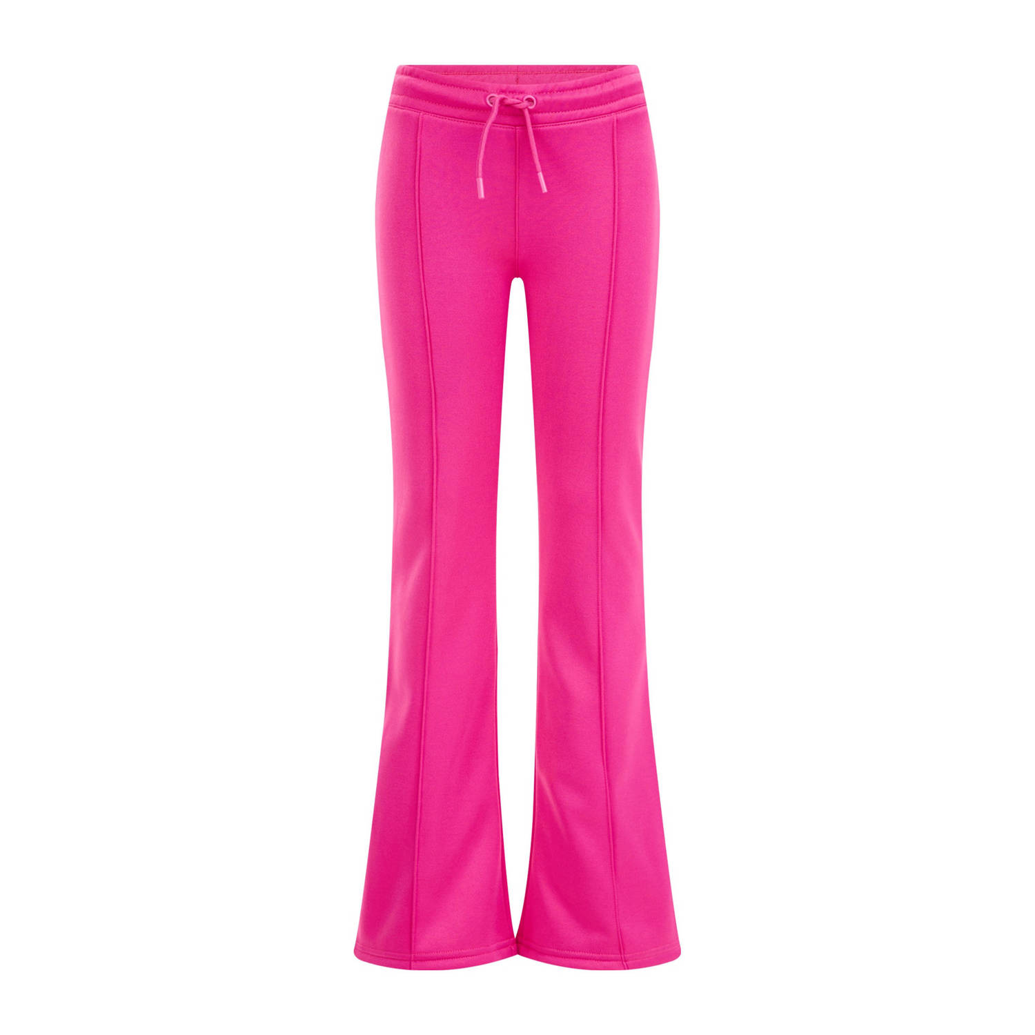 WE Fashion broek roze Meisjes Gerecycled polyester Effen 104