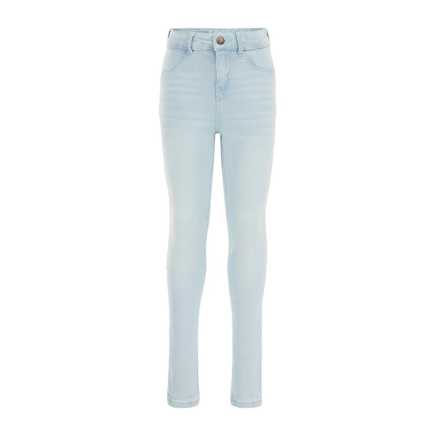 WE Fashion Blue Ridge super skinny jegging light blue denim Jeans Blauw Meisjes Stretchdenim 104