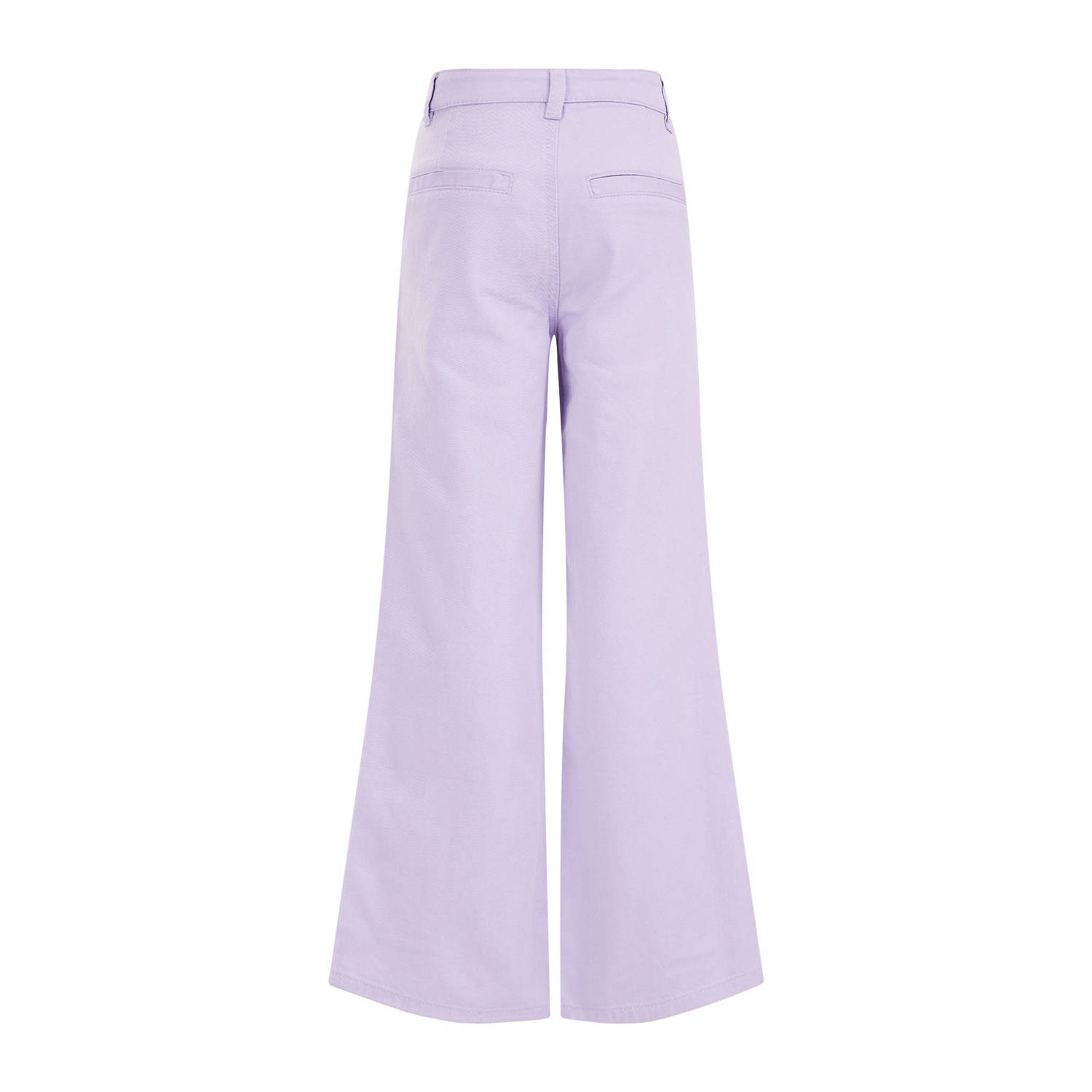 WE Fashion Blue Ridge high waist wide leg broek lila
