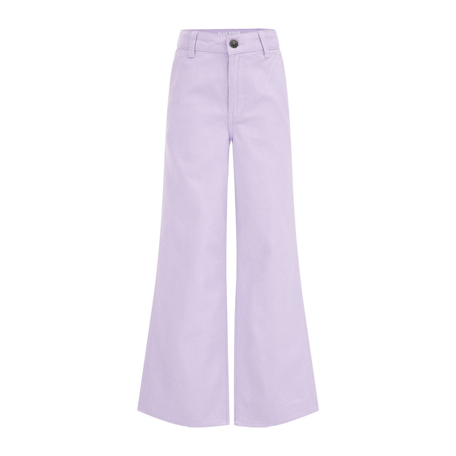 WE Fashion Blue Ridge high waist wide leg broek lila
