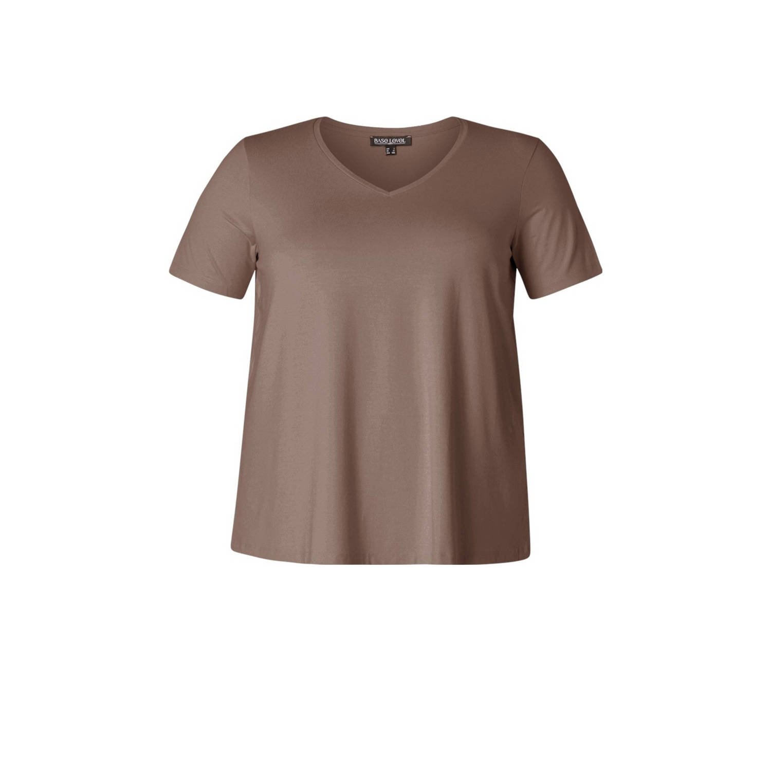 Base Level Curvy top taupe