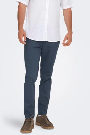 slim chino blauw
