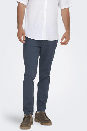 slim chino blauw