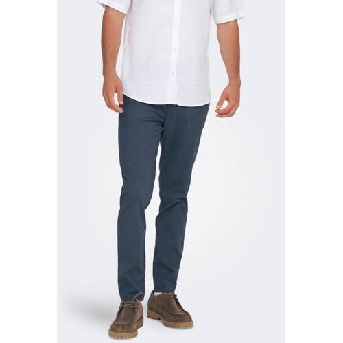 ONLY & SONS slim chino blauw afbeelding