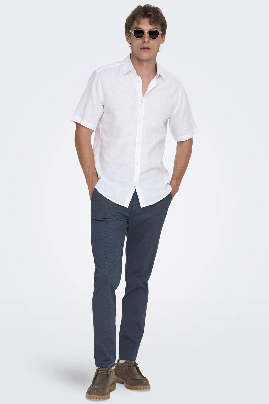 ONLY & SONS slim chino blauw