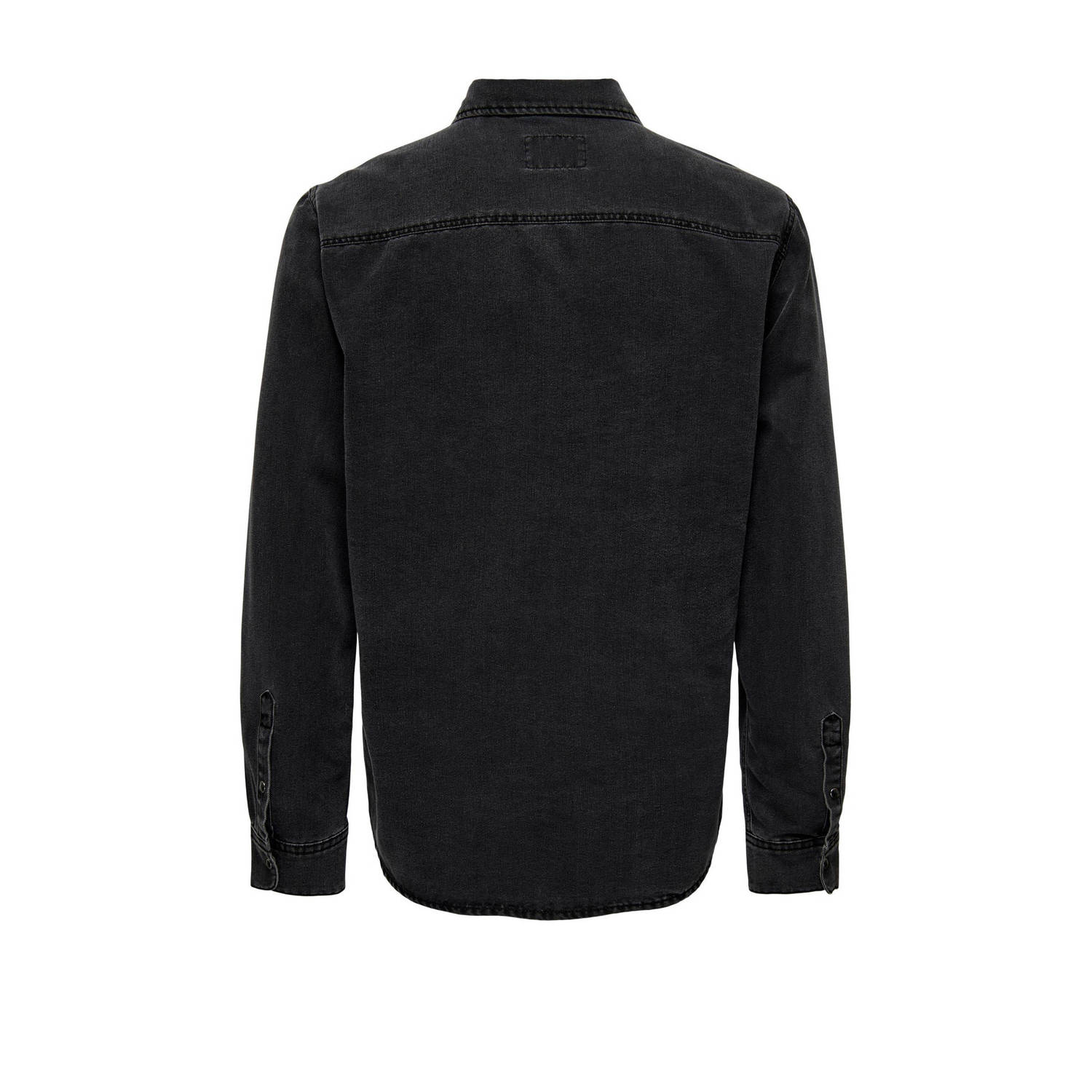 ONLY & SONS regular fit denim overhemd ONSBANE grijs