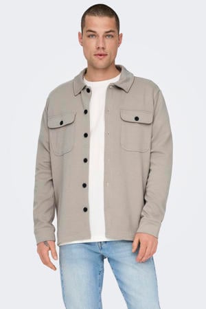 regular overshirt lichtkaki