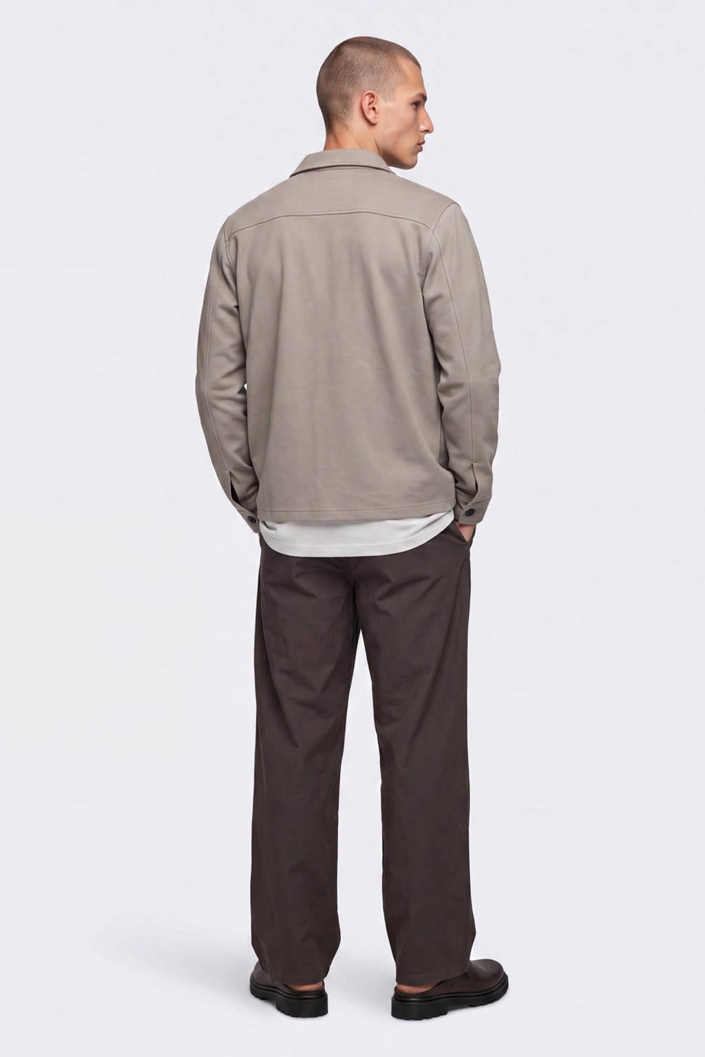 ONLY & SONS regular overshirt lichtkaki