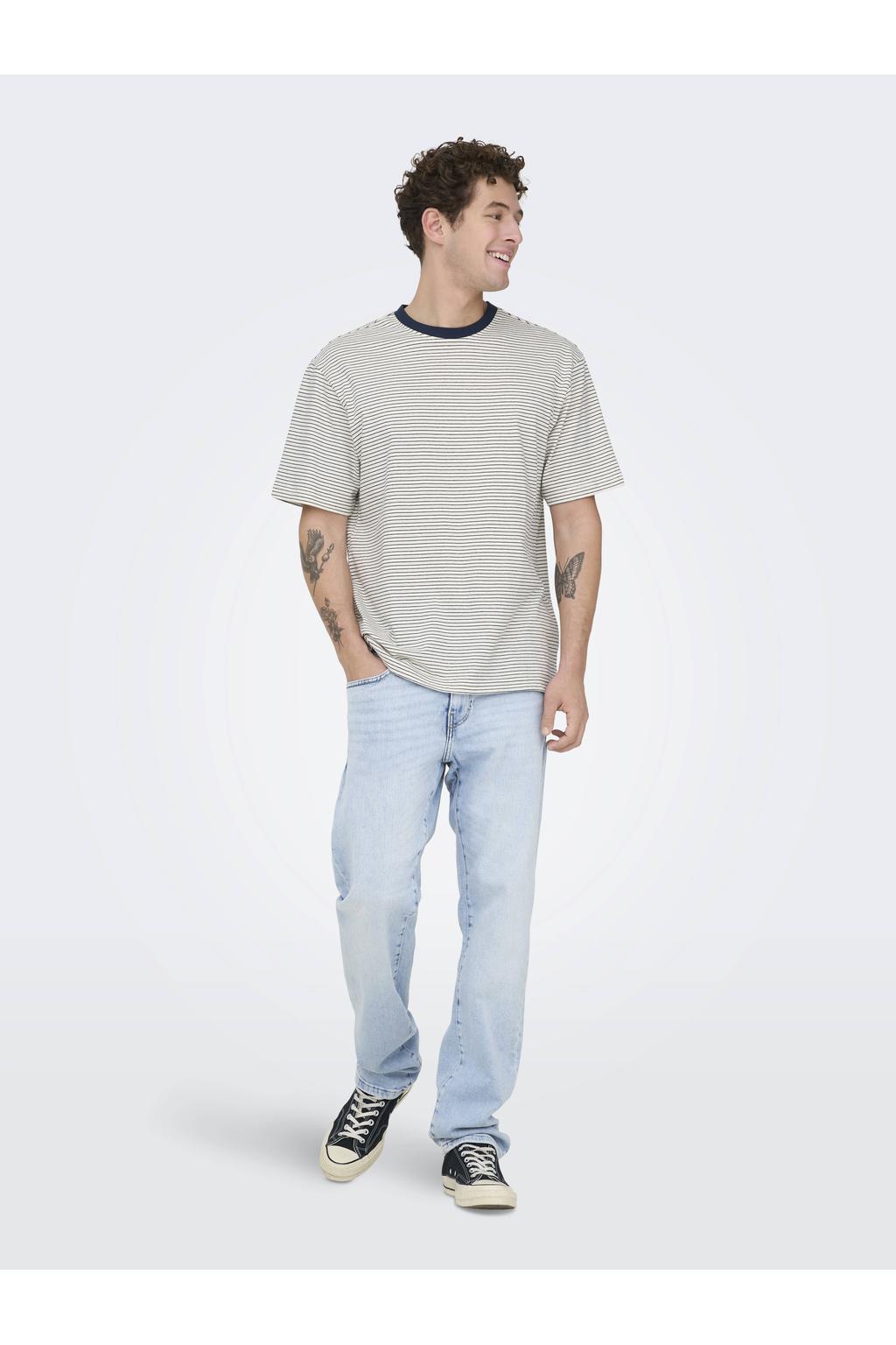 ONLY & SONS regular fit jeans ONSWEFT light blue denim