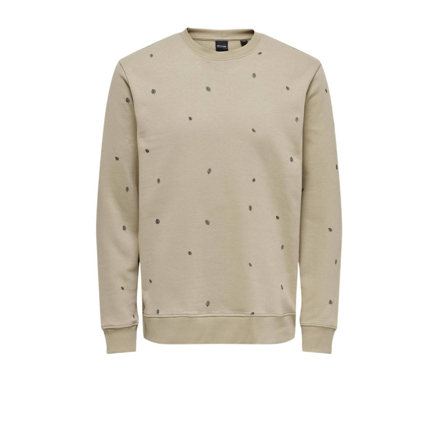 ONLY & SONS sweater ONSDAVE met all over print bruin