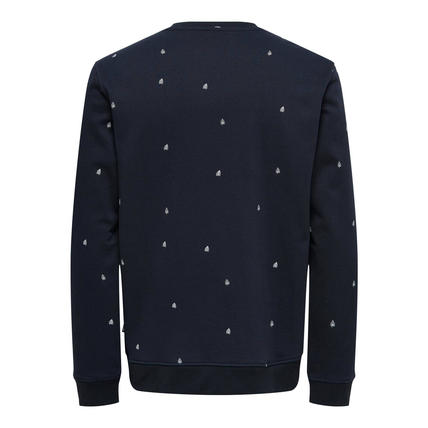 ONLY & SONS sweater ONSDAVE met all over print dark navy