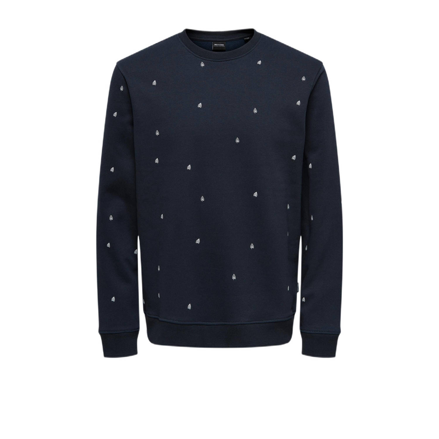 ONLY & SONS sweater ONSDAVE met all over print dark navy