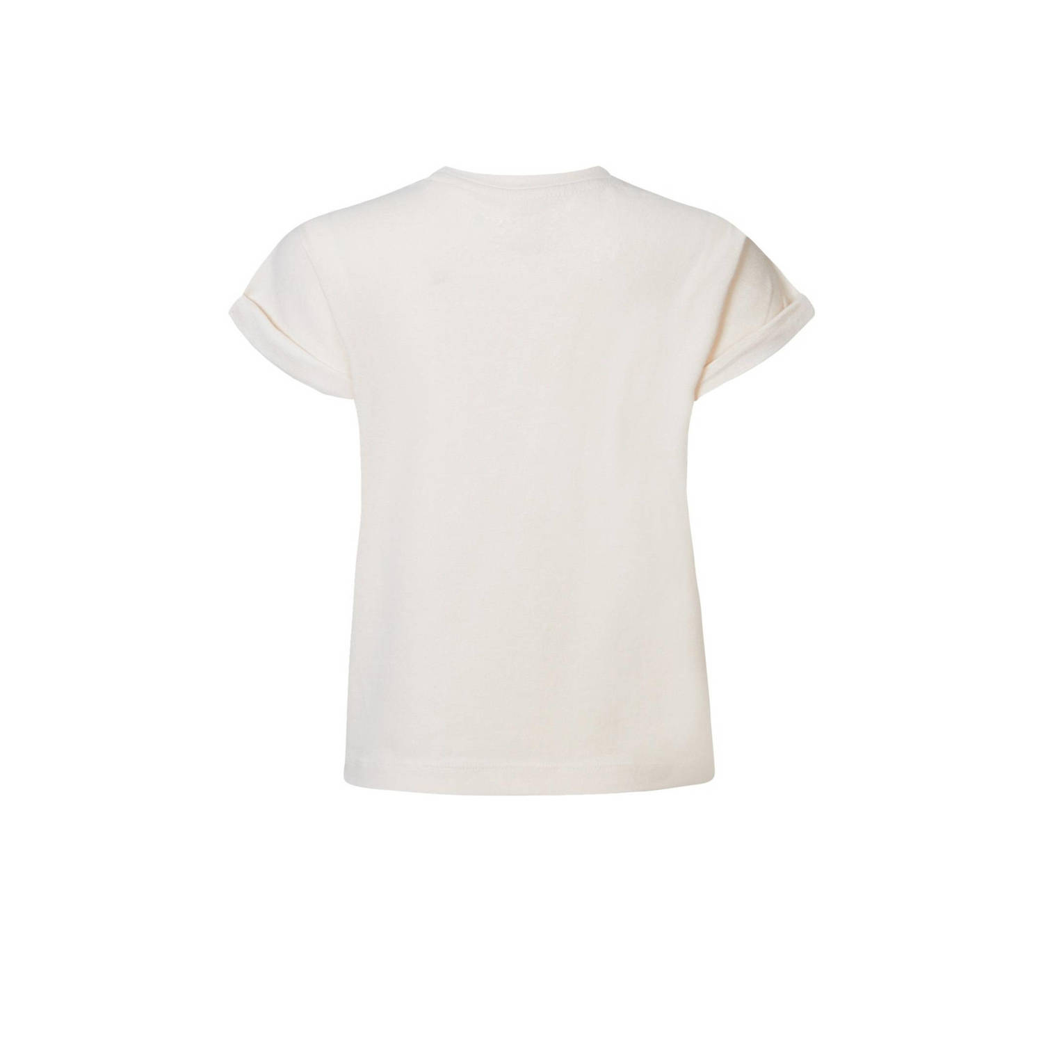 Noppies T-shirt met printopdruk wit roze