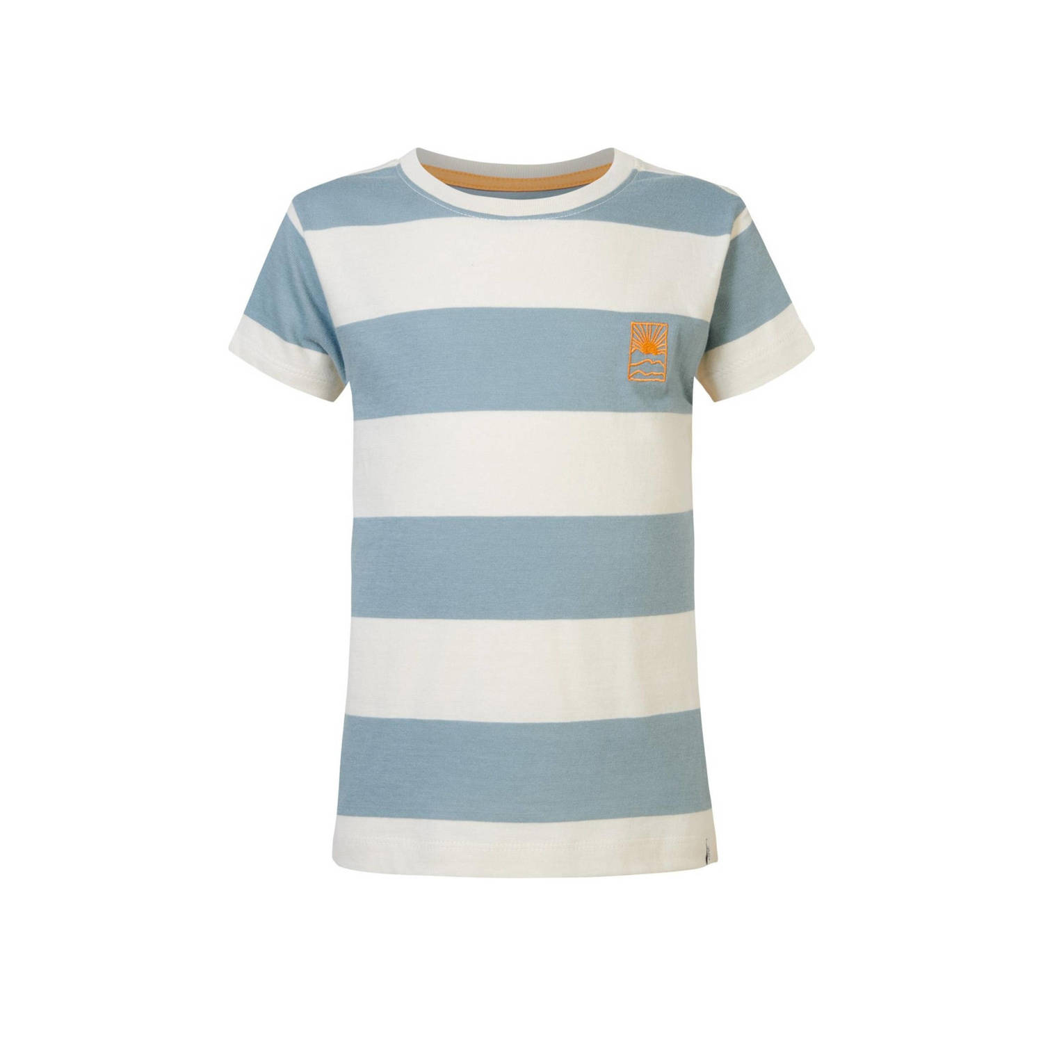 Noppies gestreept T-shirt blauw wit