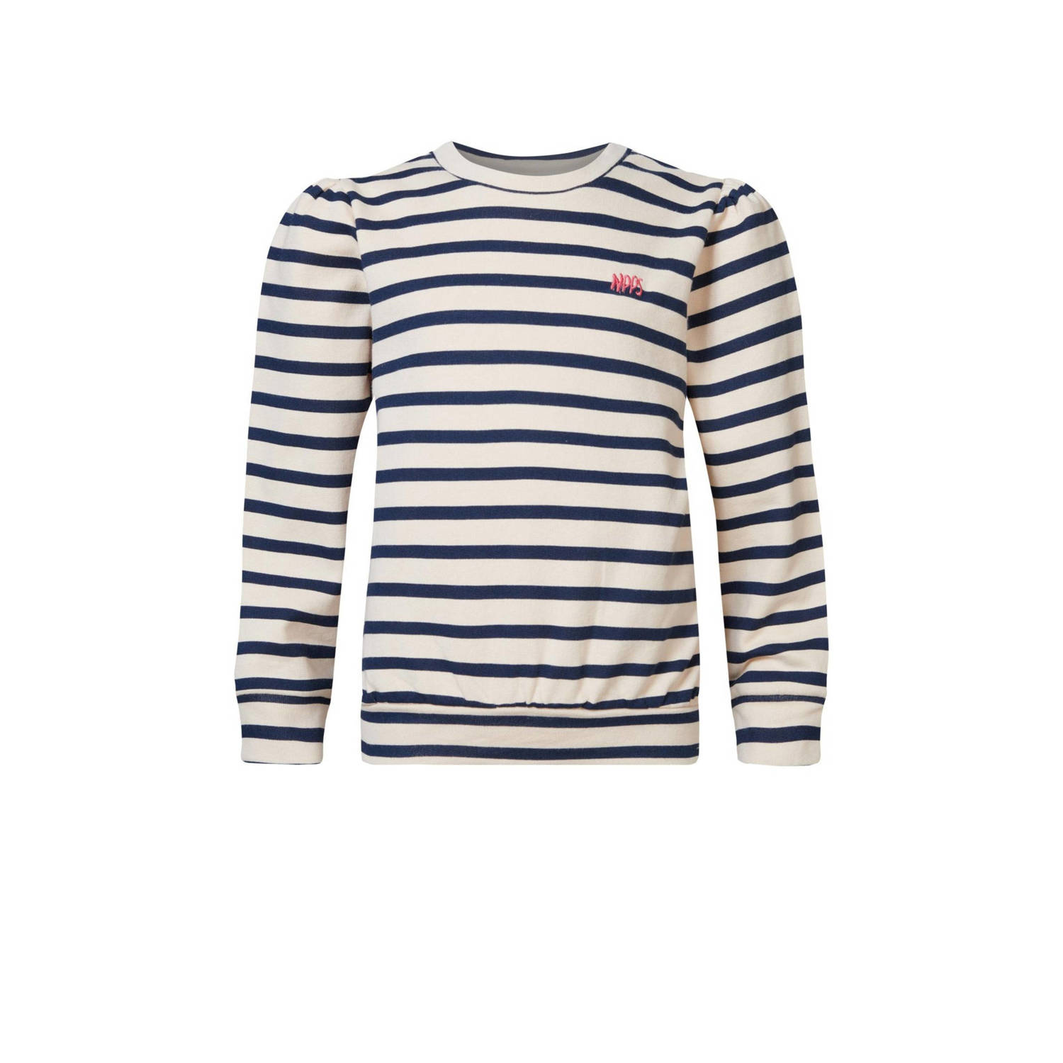 Noppies gestreepte longsleeve blauw wit