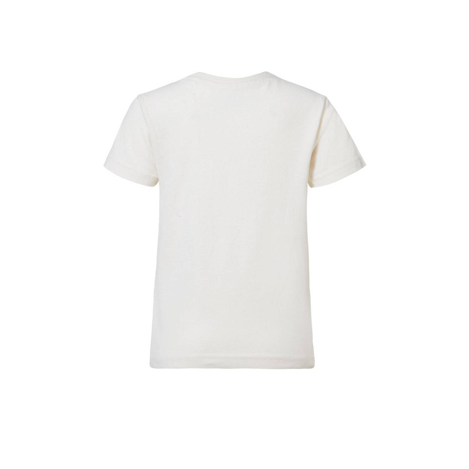 Noppies T-shirt met printopdruk wit blauw