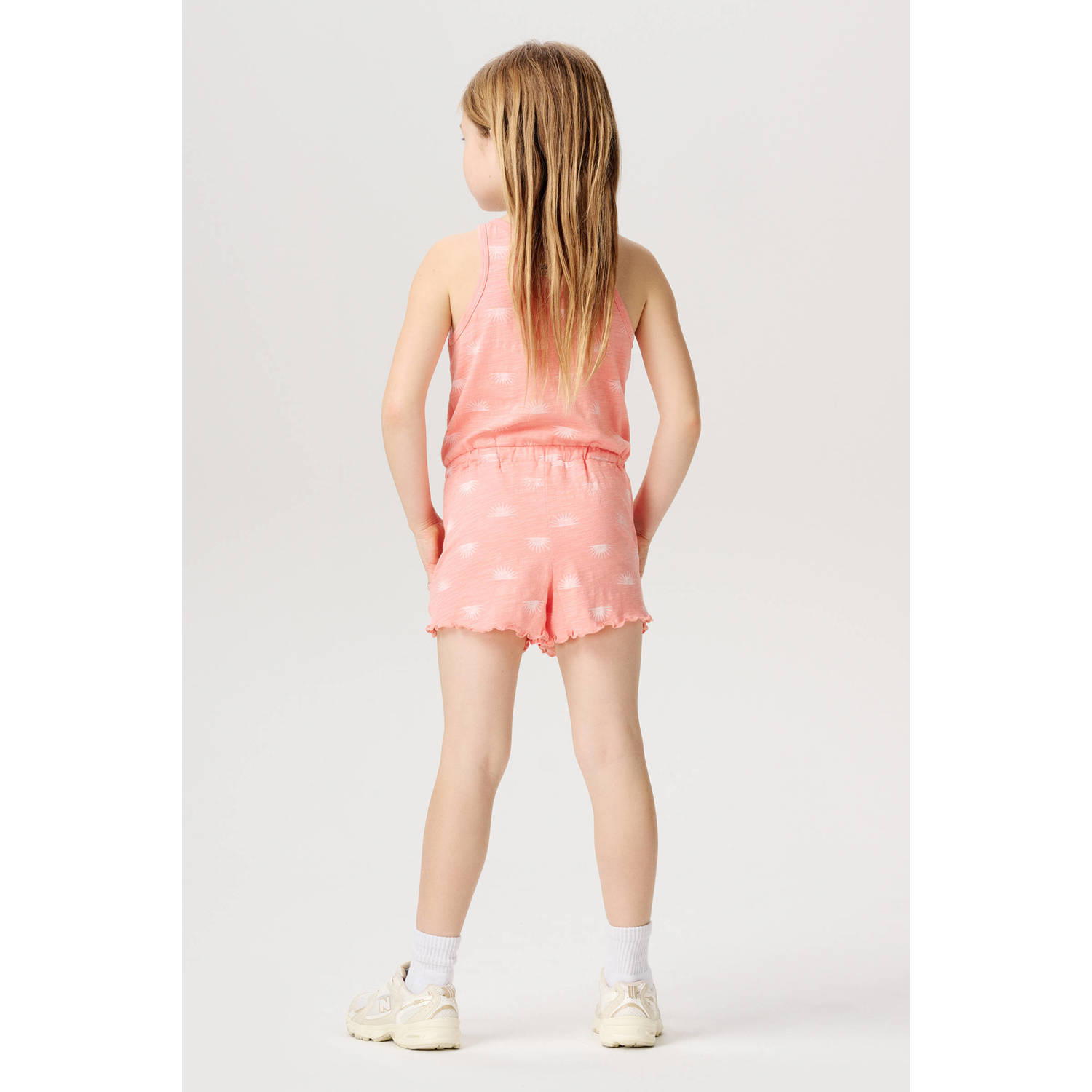 Noppies playsuit Eski met all over print roze