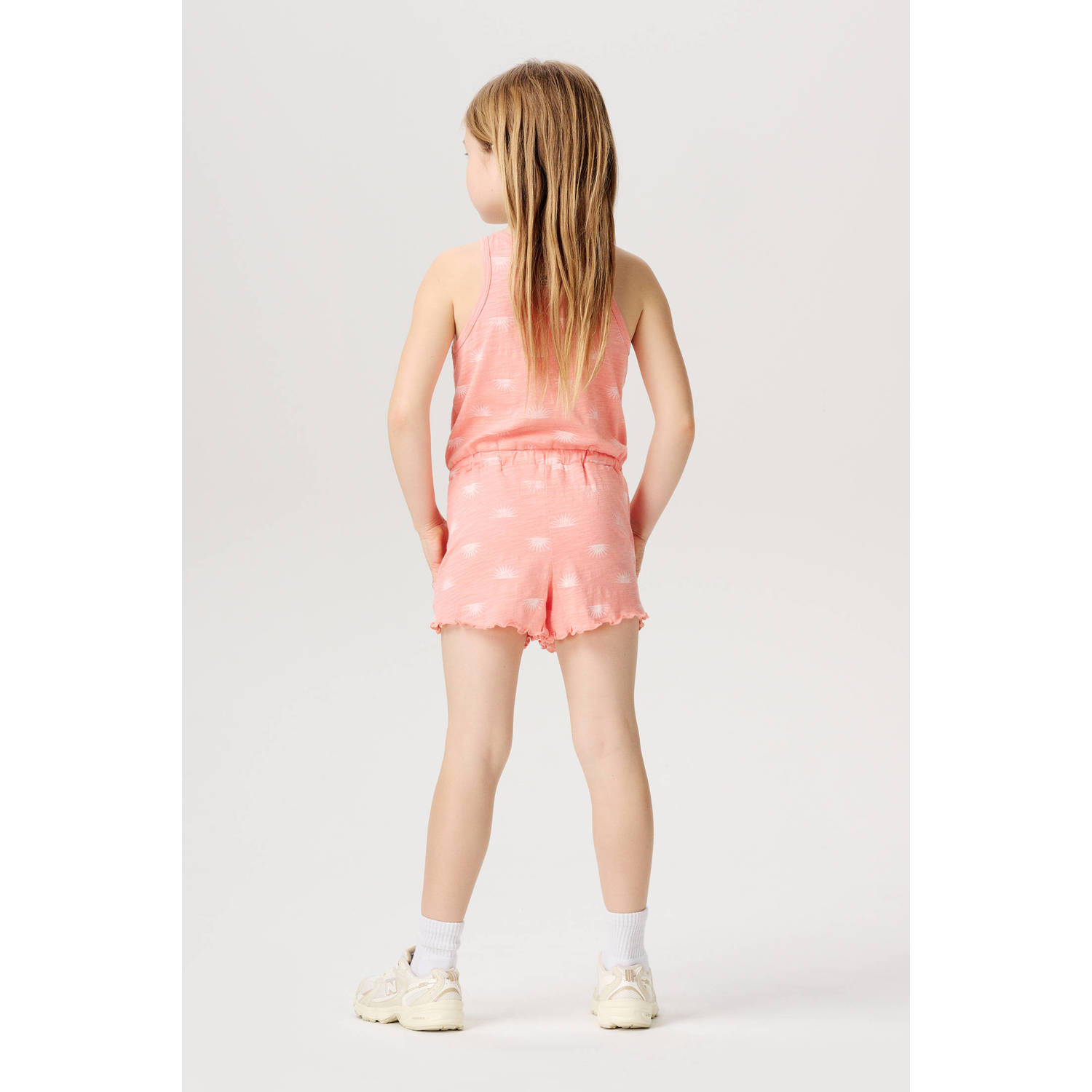 Noppies playsuit Eski met all over print roze