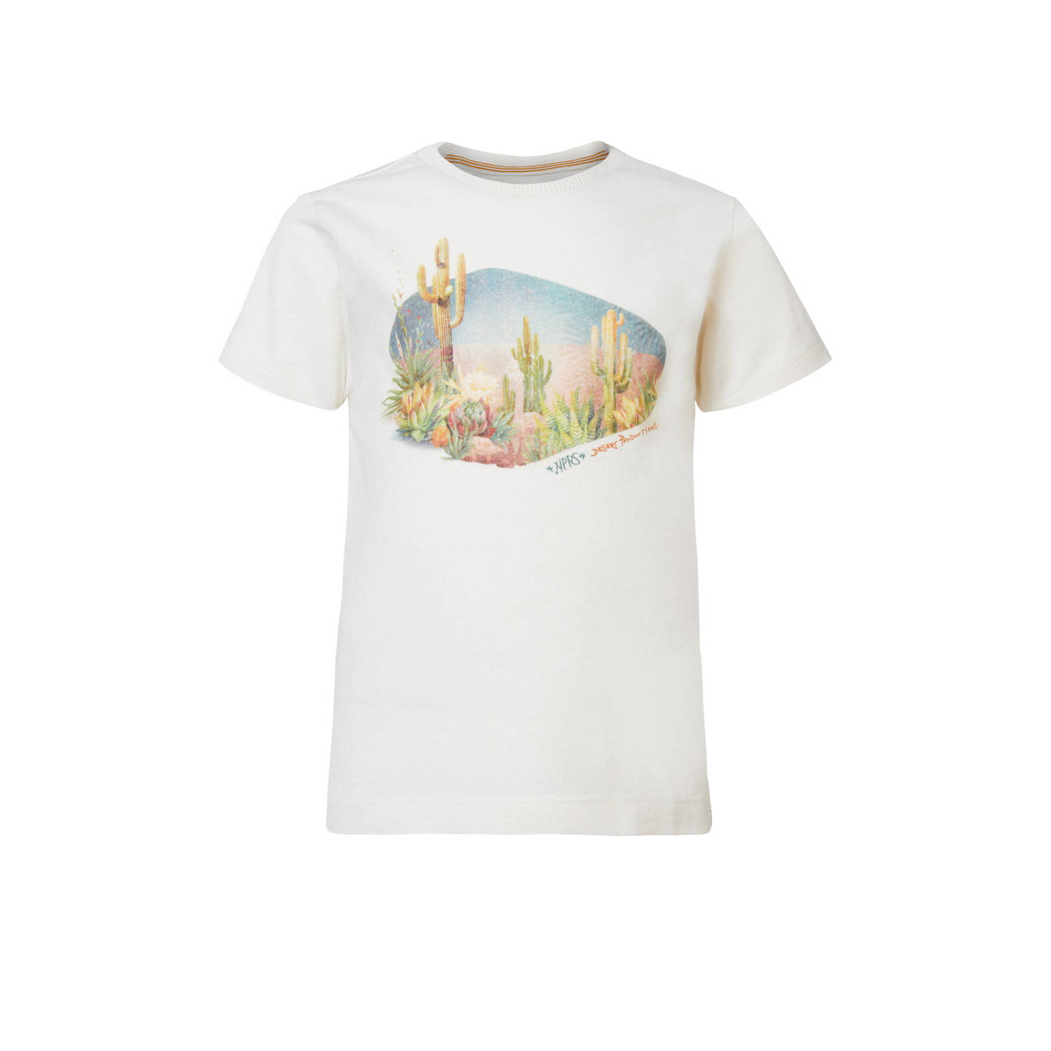Noppies T-shirt Darby met printopdruk wit Jongens Katoen Ronde hals Printopdruk 134