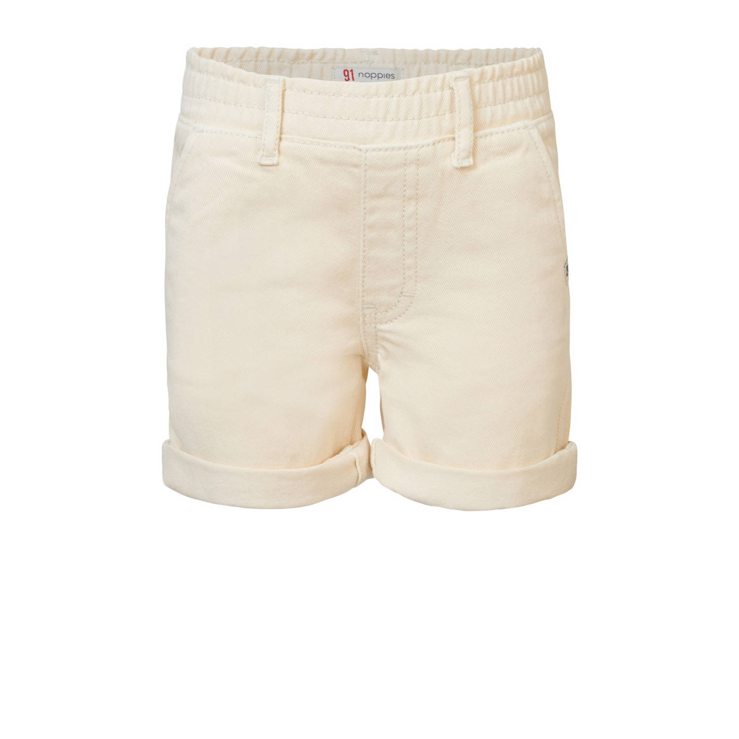 Noppies casual short Denison offwhite Korte broek Ecru Jongens Katoen Effen 104