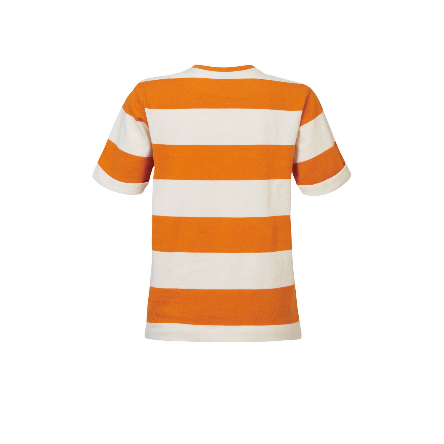 Noppies gestreept T-shirt Deltaville oranje