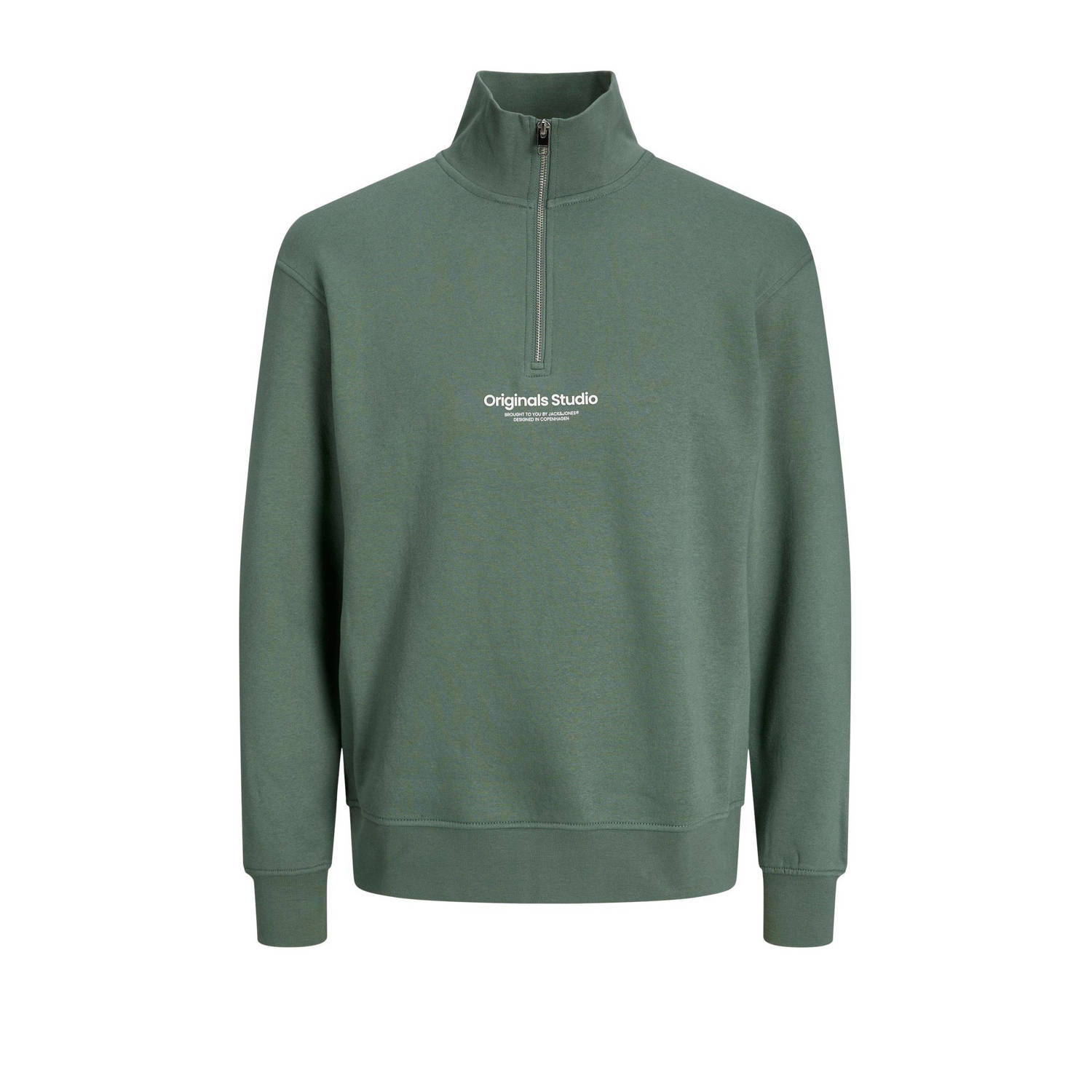 JACK & JONES ORIGINALS sweater JORVESTERBRO met printopdruk lichtgroen