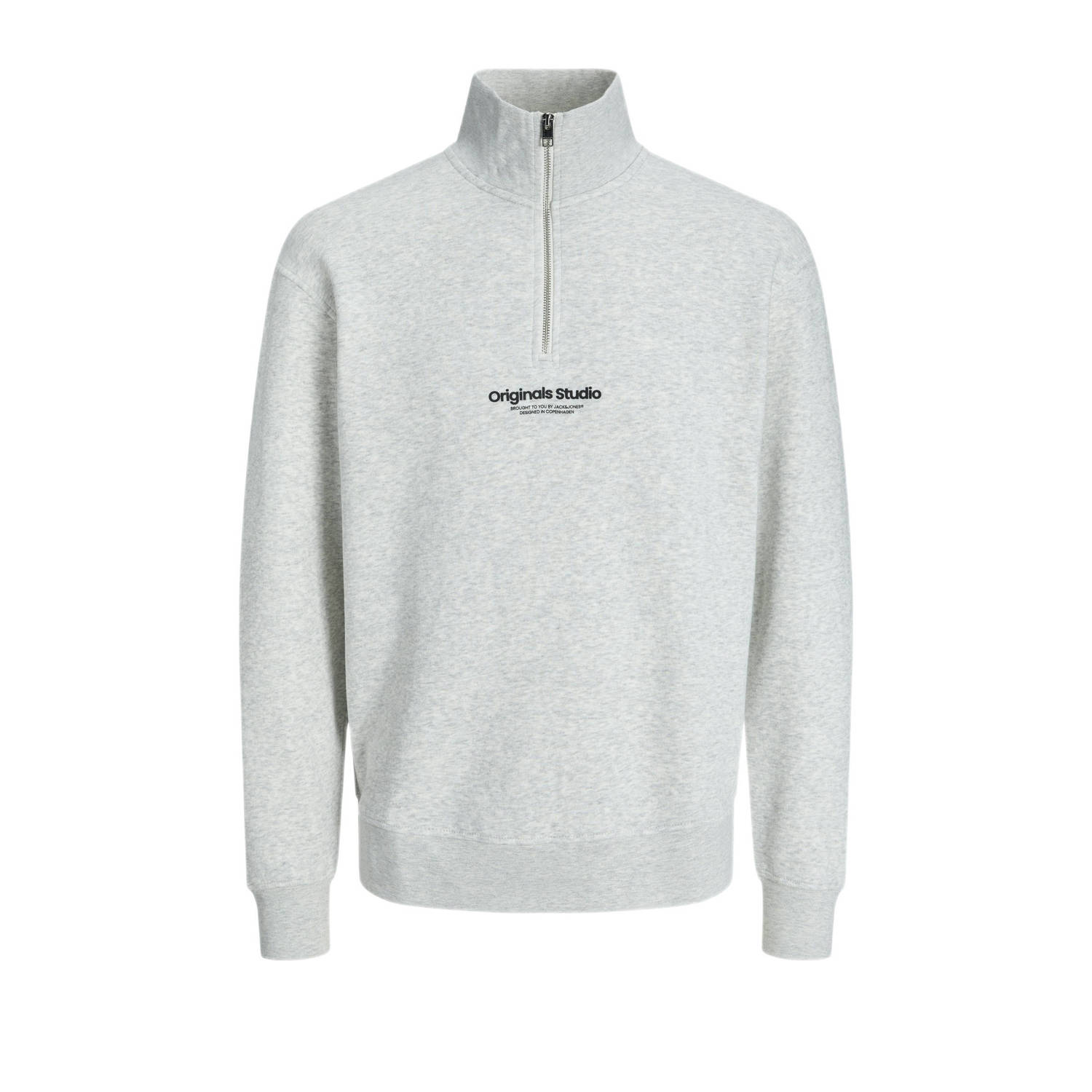 JACK & JONES ORIGINALS sweater JORVESTERBRO met printopdruk wit