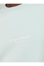 thumbnail: JACK & JONES ORIGINALS sweater JORVESTERBRO met printopdruk lichtblauw