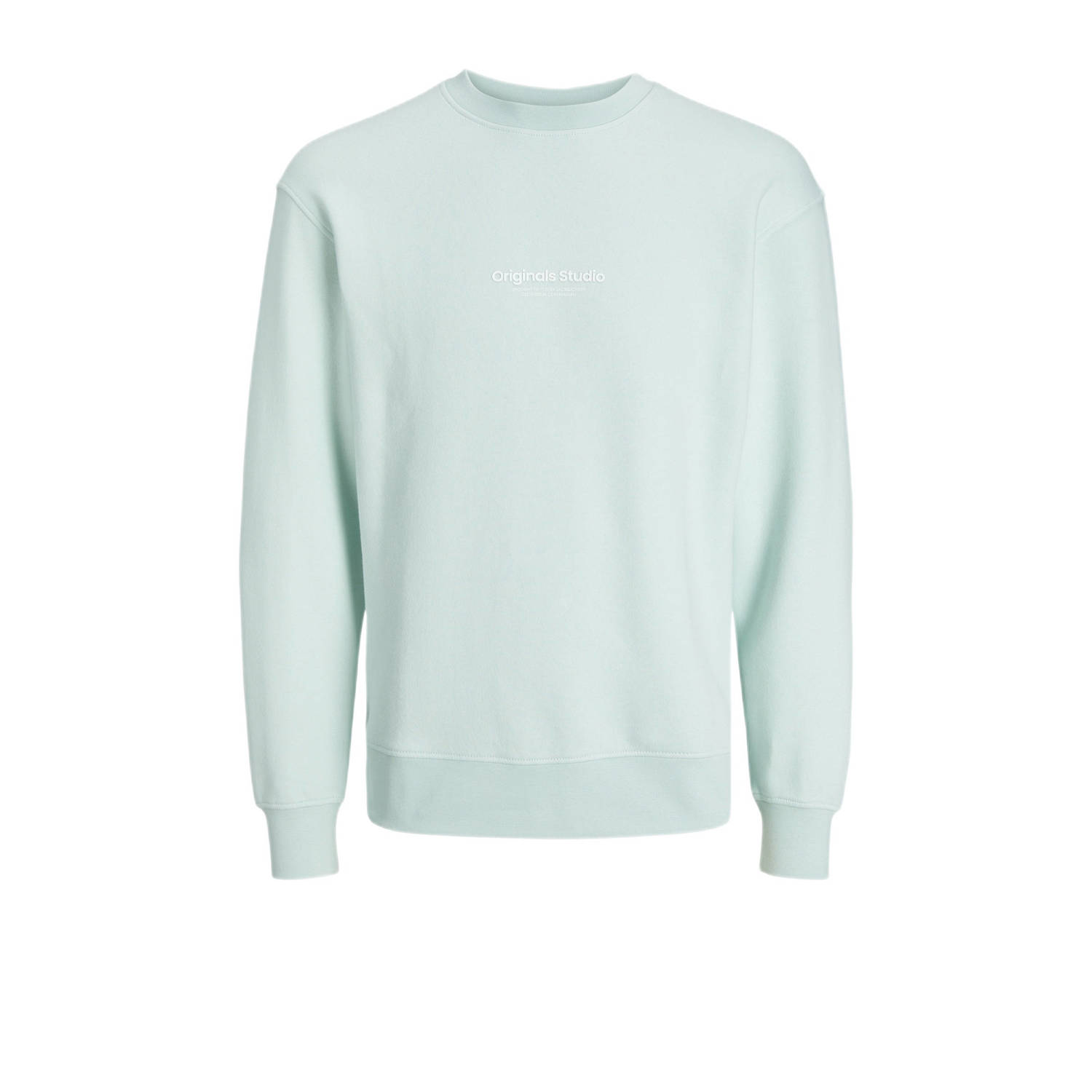 JACK & JONES ORIGINALS sweater JORVESTERBRO met printopdruk lichtblauw