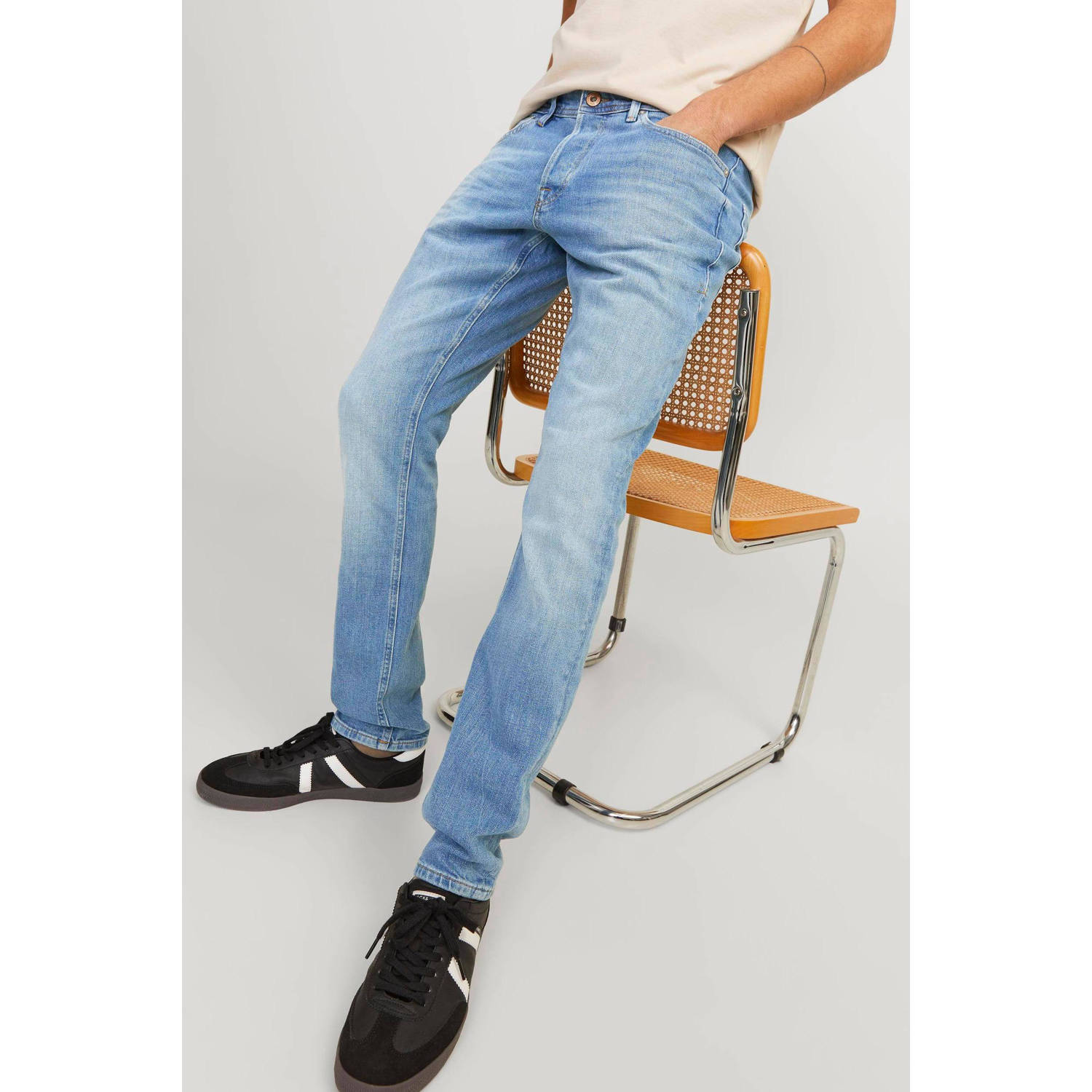JACK & JONES JEANS INTELLIGENCE slim fit jeans JJIGLENN 422 blue denim
